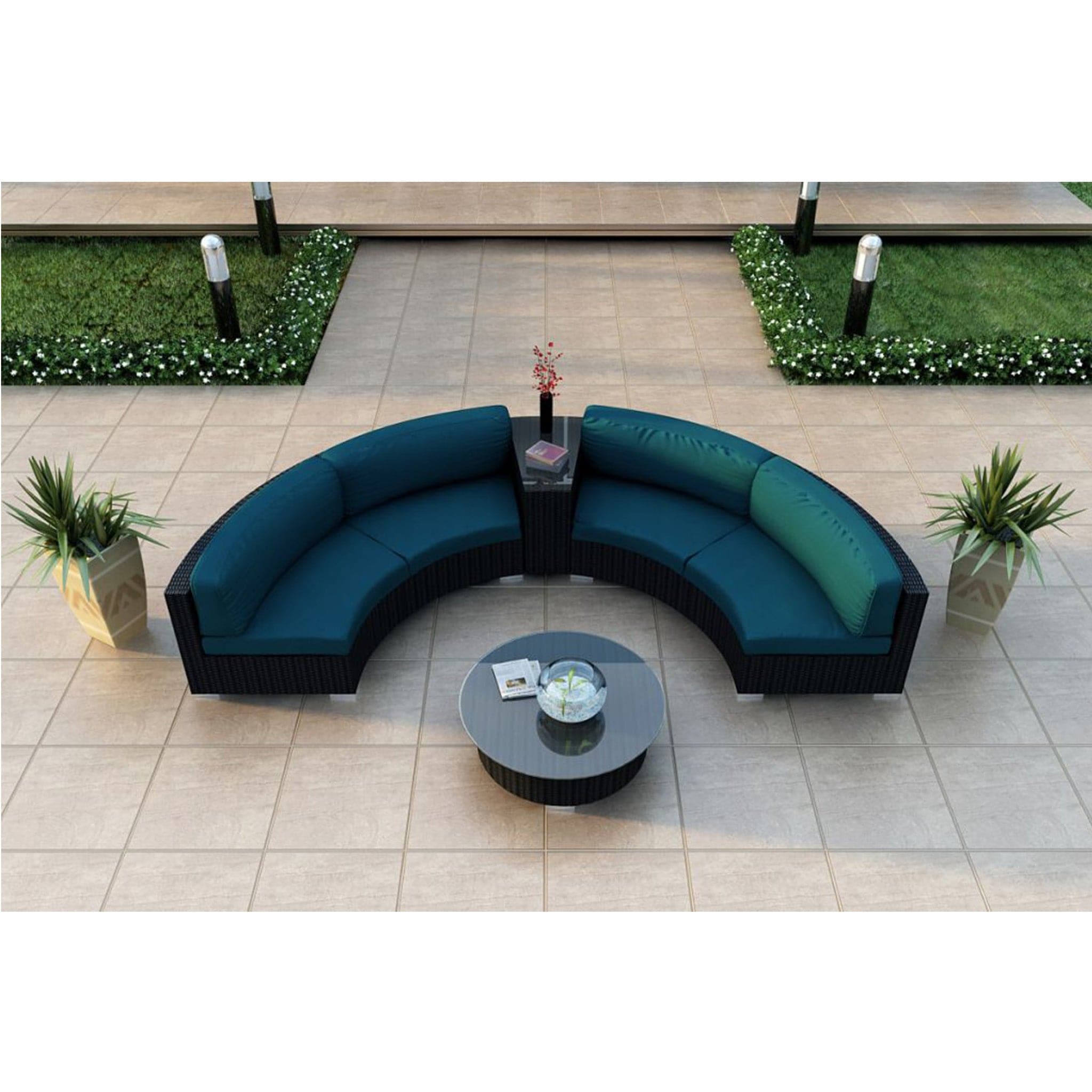 Urbana 4 Piece Curve Sectional Set、mySite、neckold