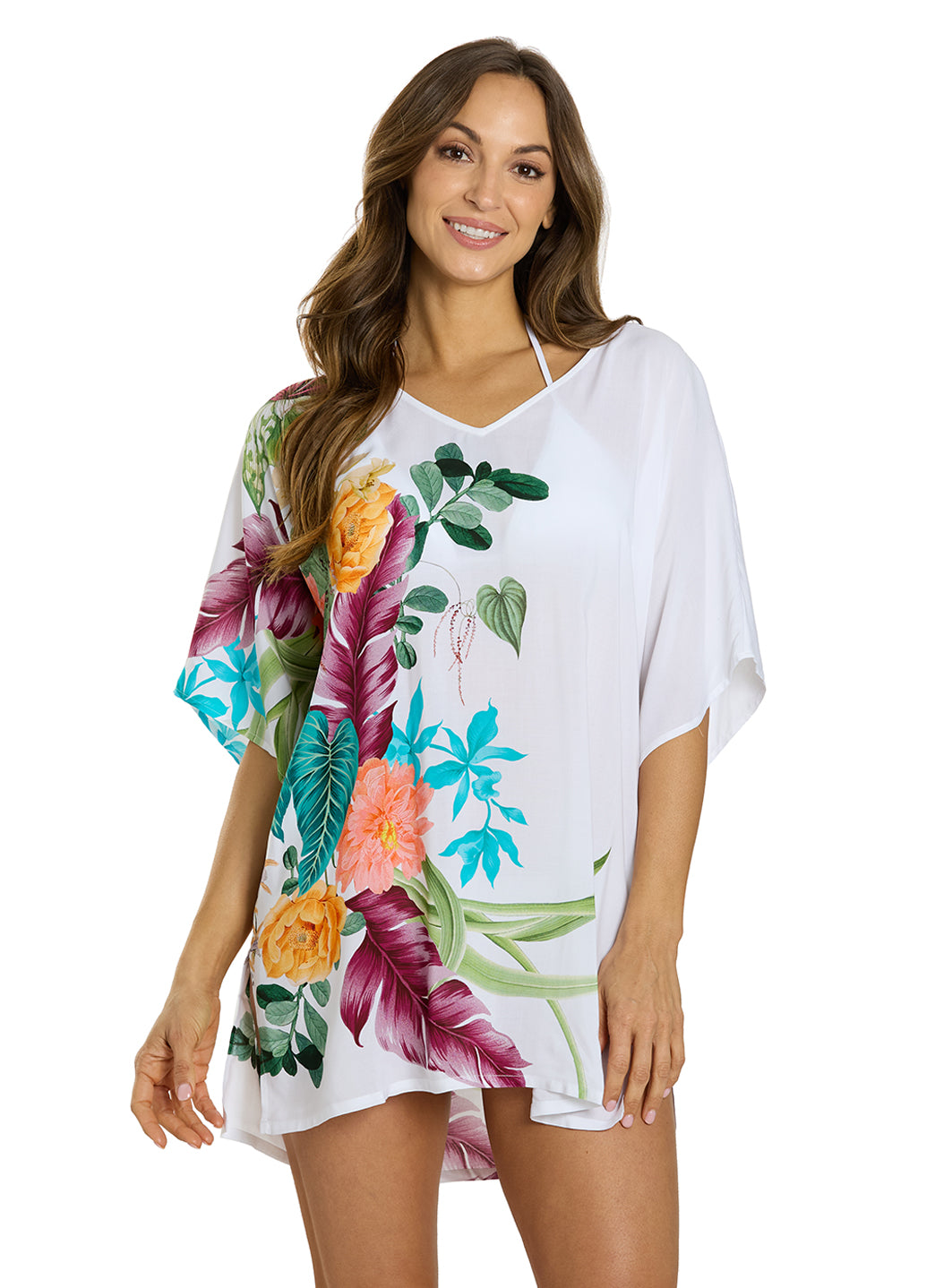 Jantzen Women's Mystic Tropic Celia Tunic Cover Up、mySite、noshort