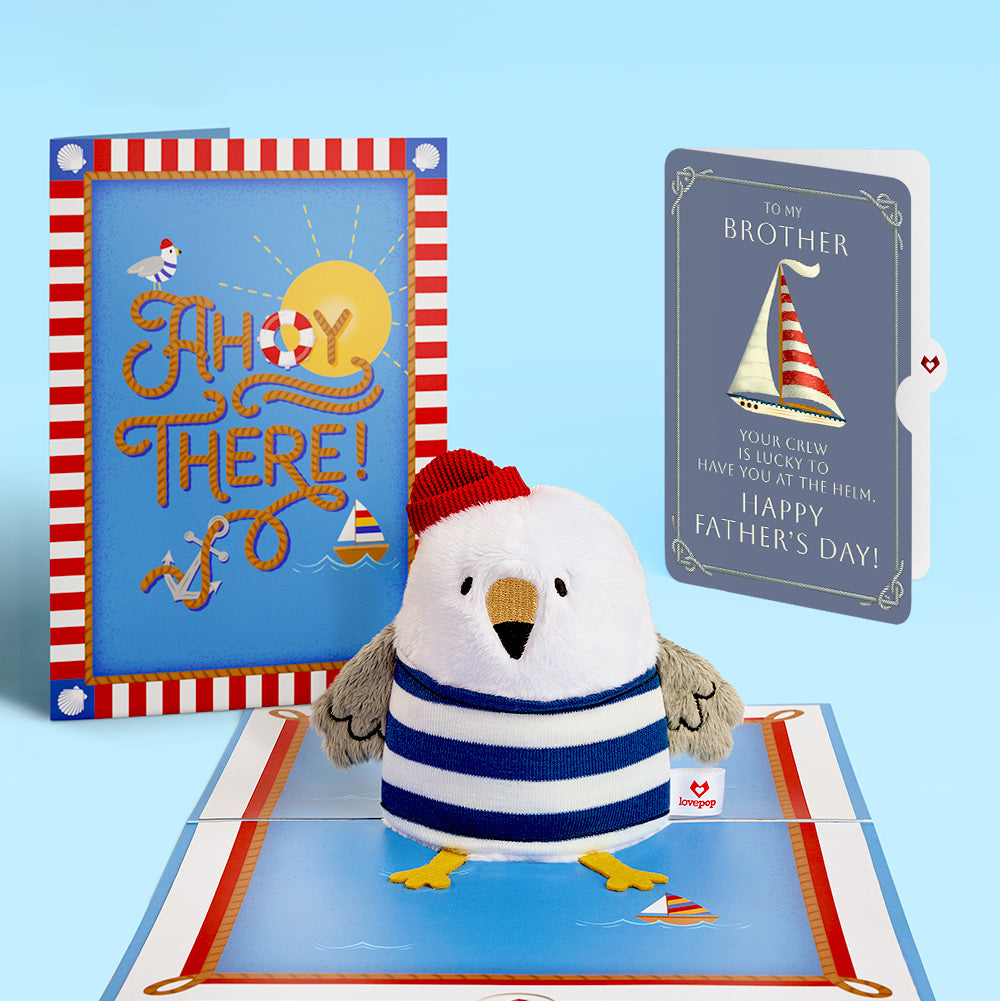 'Ahoy There' Father's Day Plushpop Card and Sentiment Set for Brother、mySite、solidvoid