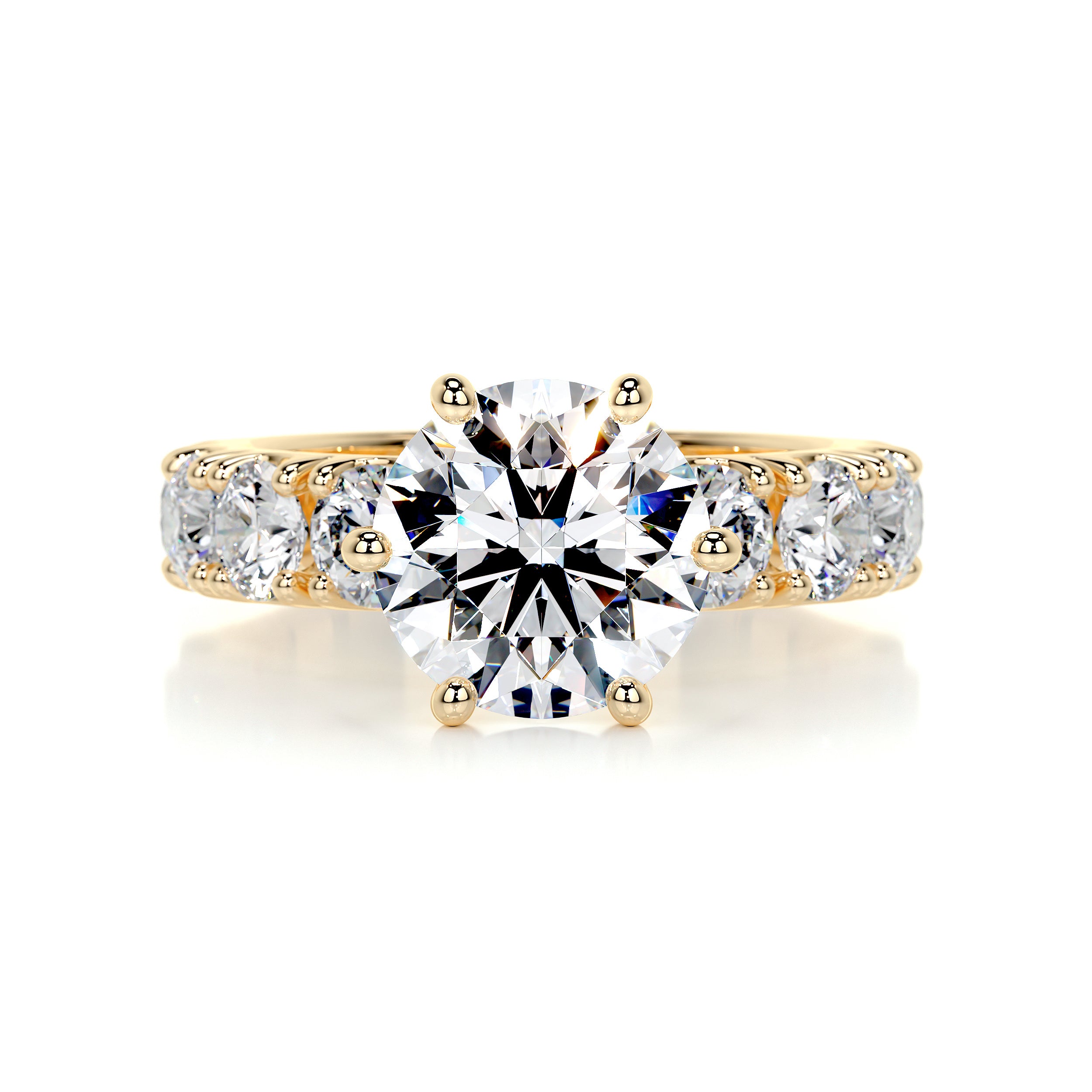 Molly Diamond Engagement Ring -18K Yellow Gold、mySite、hinf8tx79