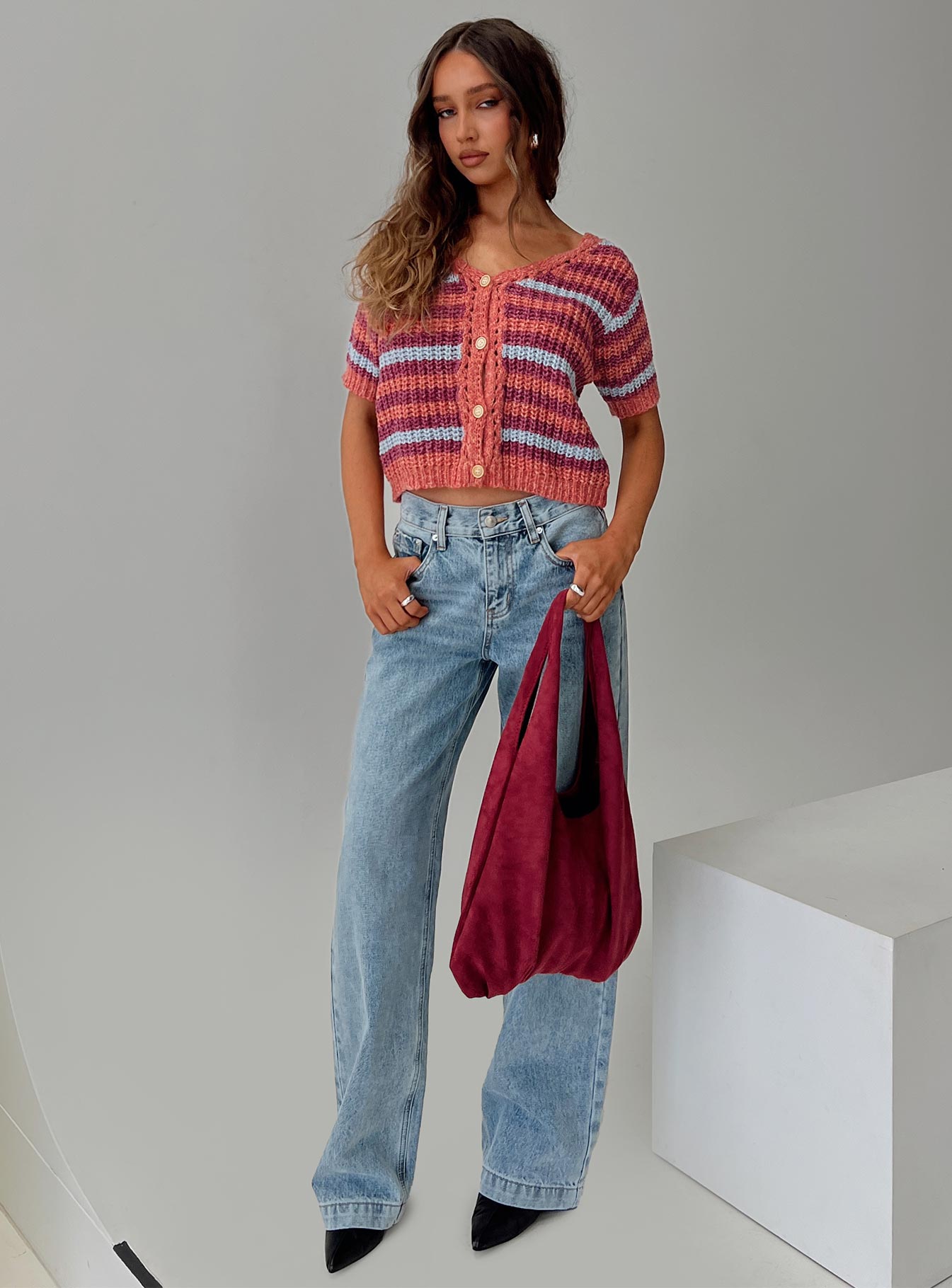 Compassion Knit Cardigan Multi、mySite、solidvoid