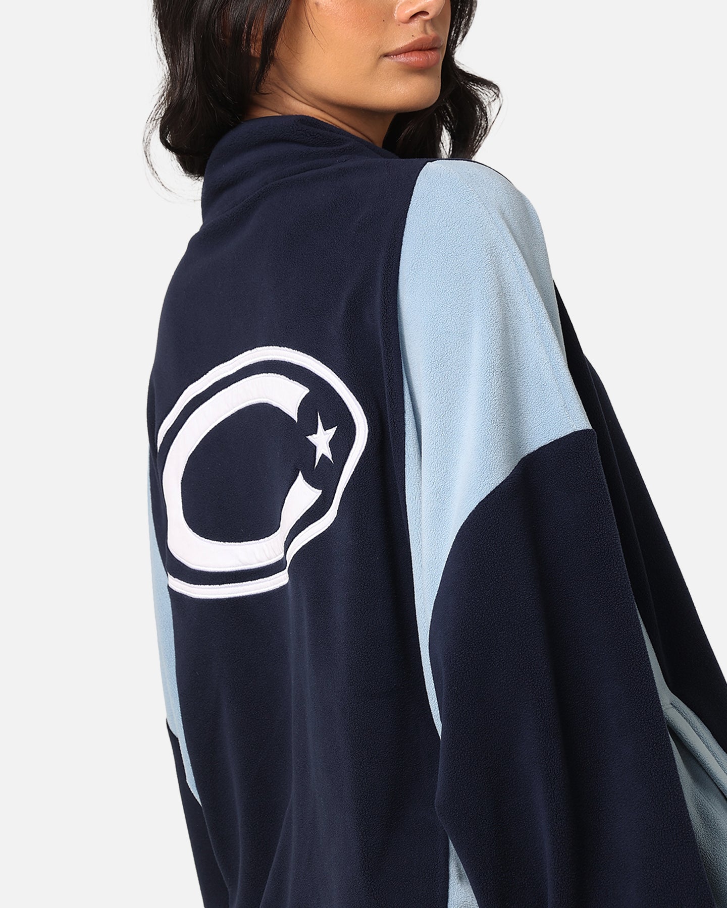 Carre C-Star Polarfleece Quarter Zip Crewneck Light Blue/Mul、mySite、zt4zffjzw