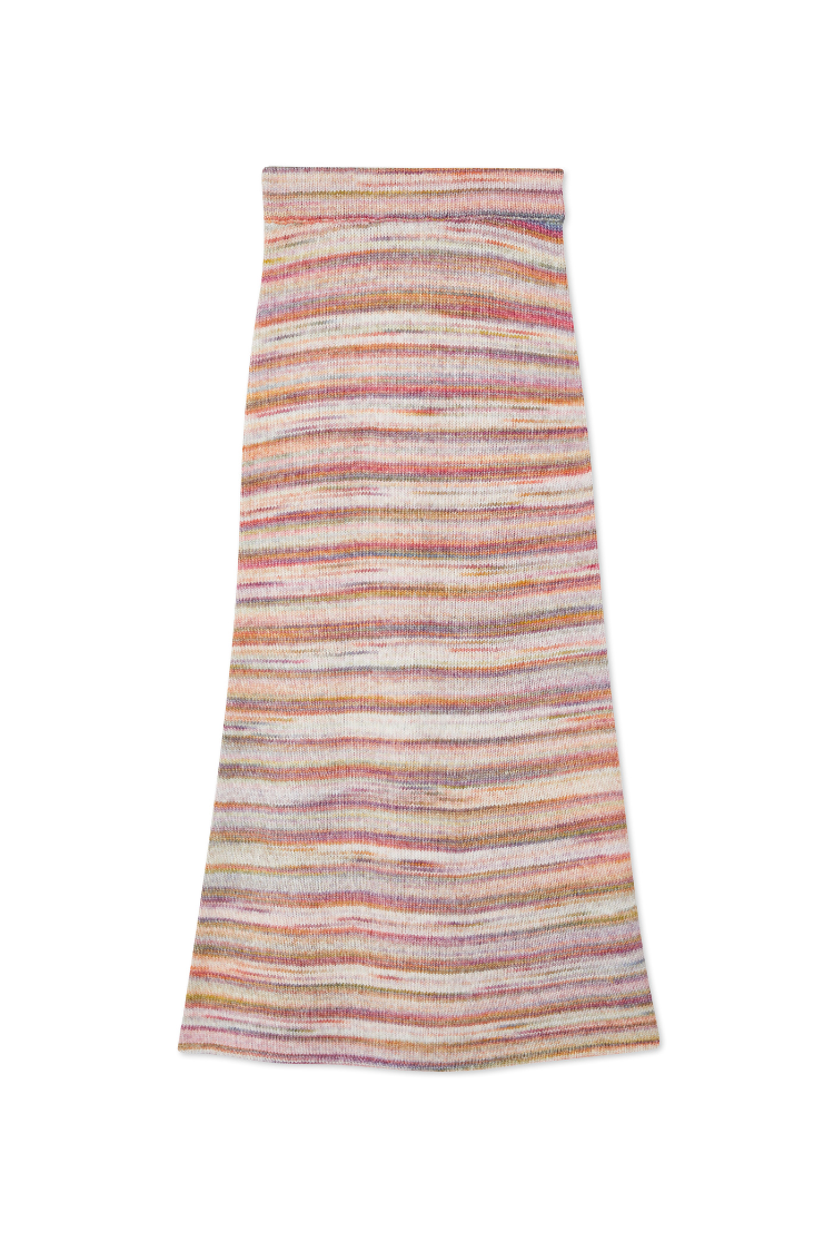 Multi Stripe Knit Skirt、mySite、solidvoid