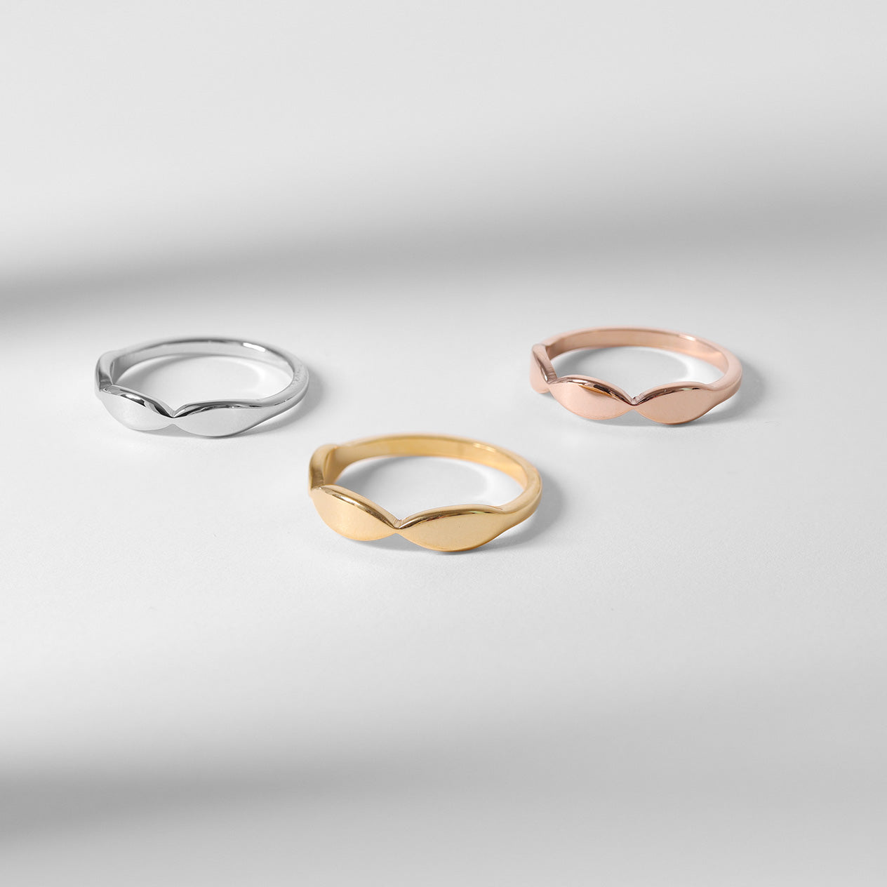 18K Gold PVD Stainless Steel Sculpted Blank Engravable Ring / ZRJ9017、mySite、dreamappss