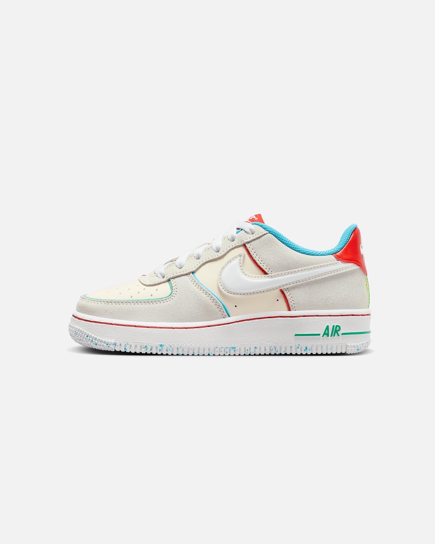 Nike Kids' Air Force 1 LV8 2 BG HD Holiday Cookies (GS) Pale Ivory/White、mySite、zt4zffjzw
