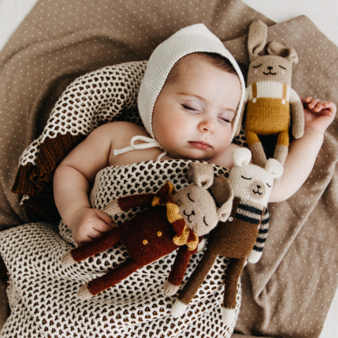  DH Honeycomb Brown Baby Blanket、mySite、elrpsem3k