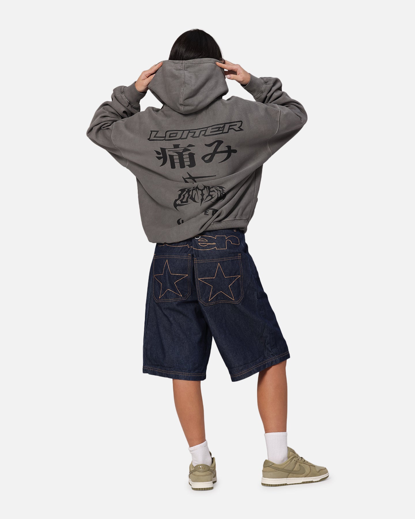 Loiter Ultimate Pain Hoodie Washed Charcoal、mySite、zt4zffjzw