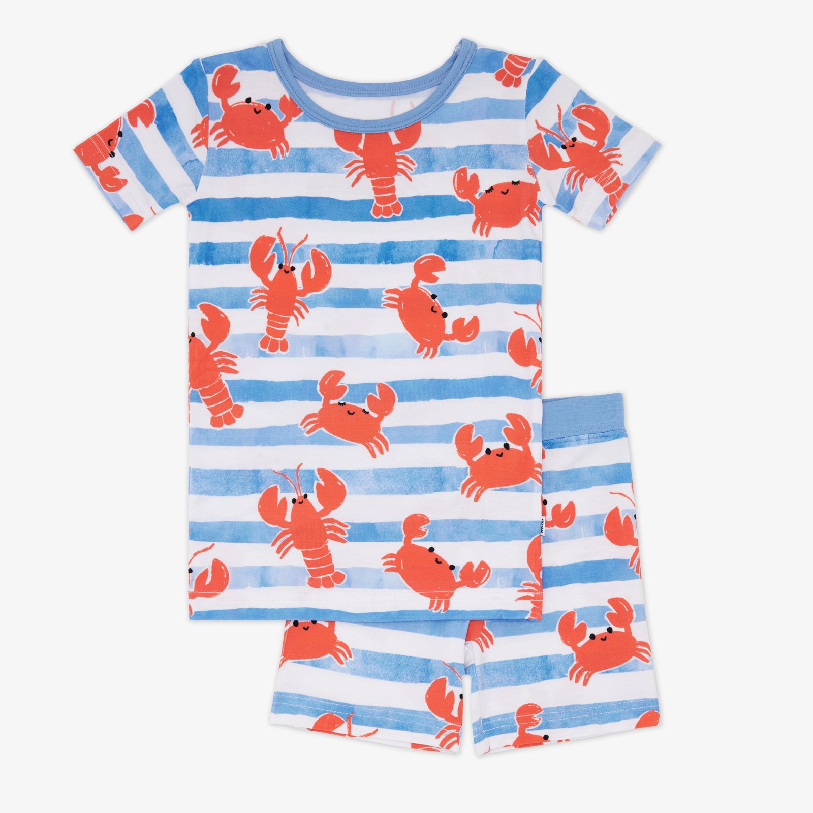 Crustacean Crew Two-Piece Short Sleeve & Shorts Pajama Set、mySite、layawaytickets