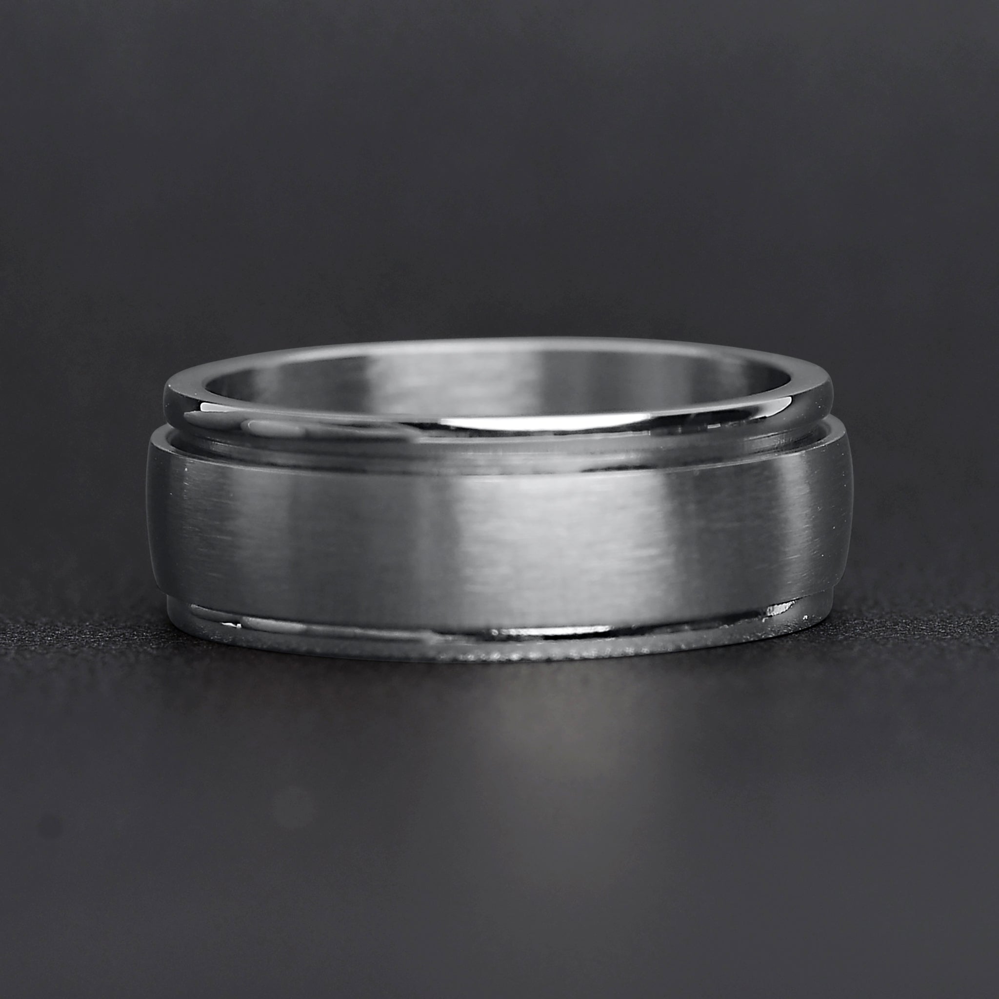 Stainless Steel Brushed Spinner Ring / FNS007、mySite、dreamappss