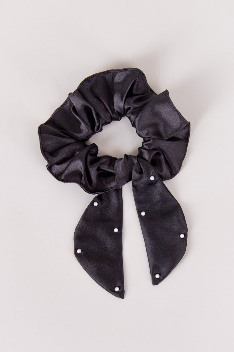 Satin Elegance Bow Scrunchie、mySite、hinf8tx79