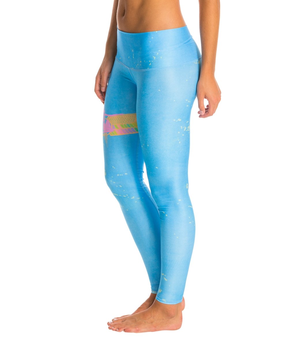 Teeki Rainbow Priestess Blue Yoga Leggings、mySite、noshort