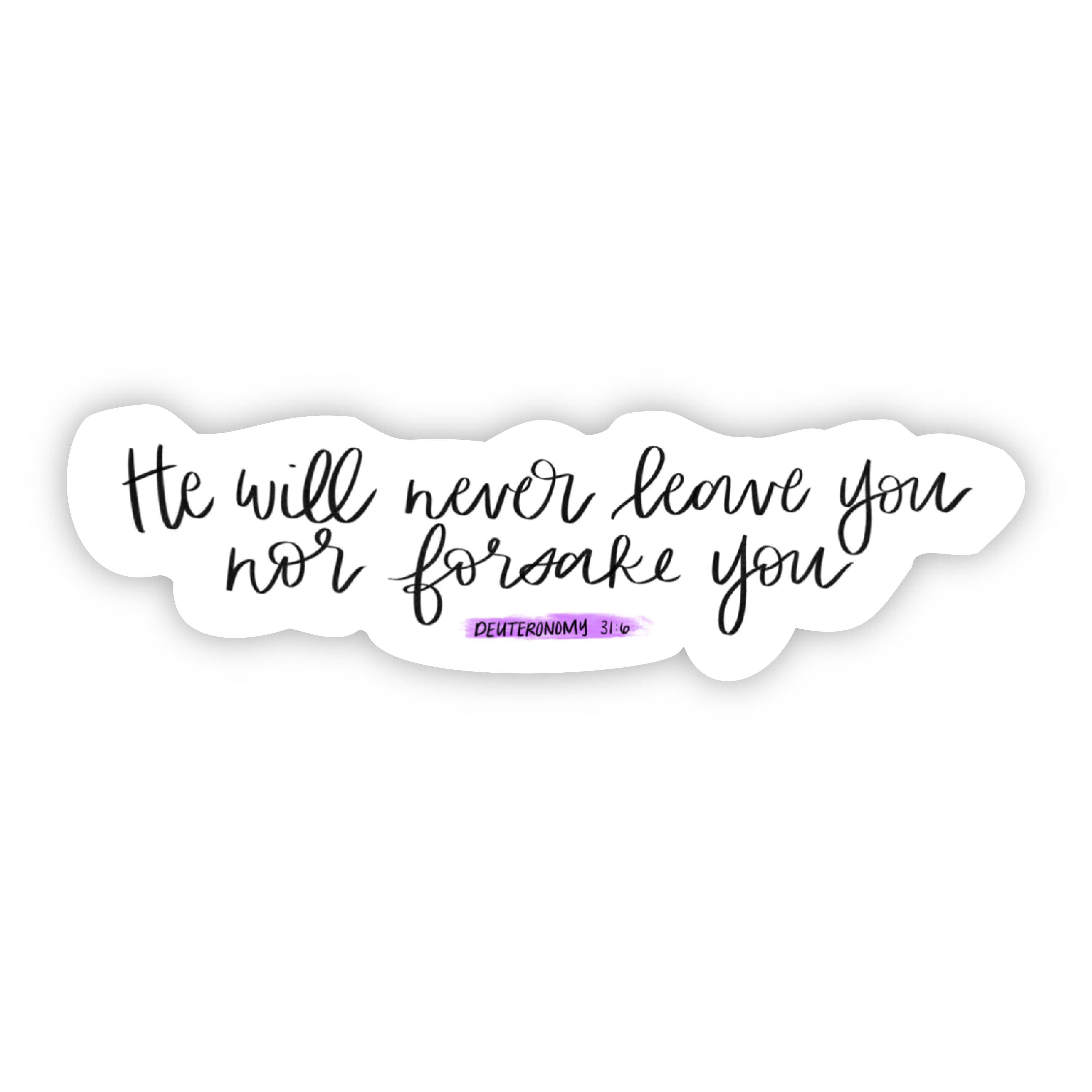  He will never leave you nor forsake you (bible sticker)、mySite、elrpsem3k