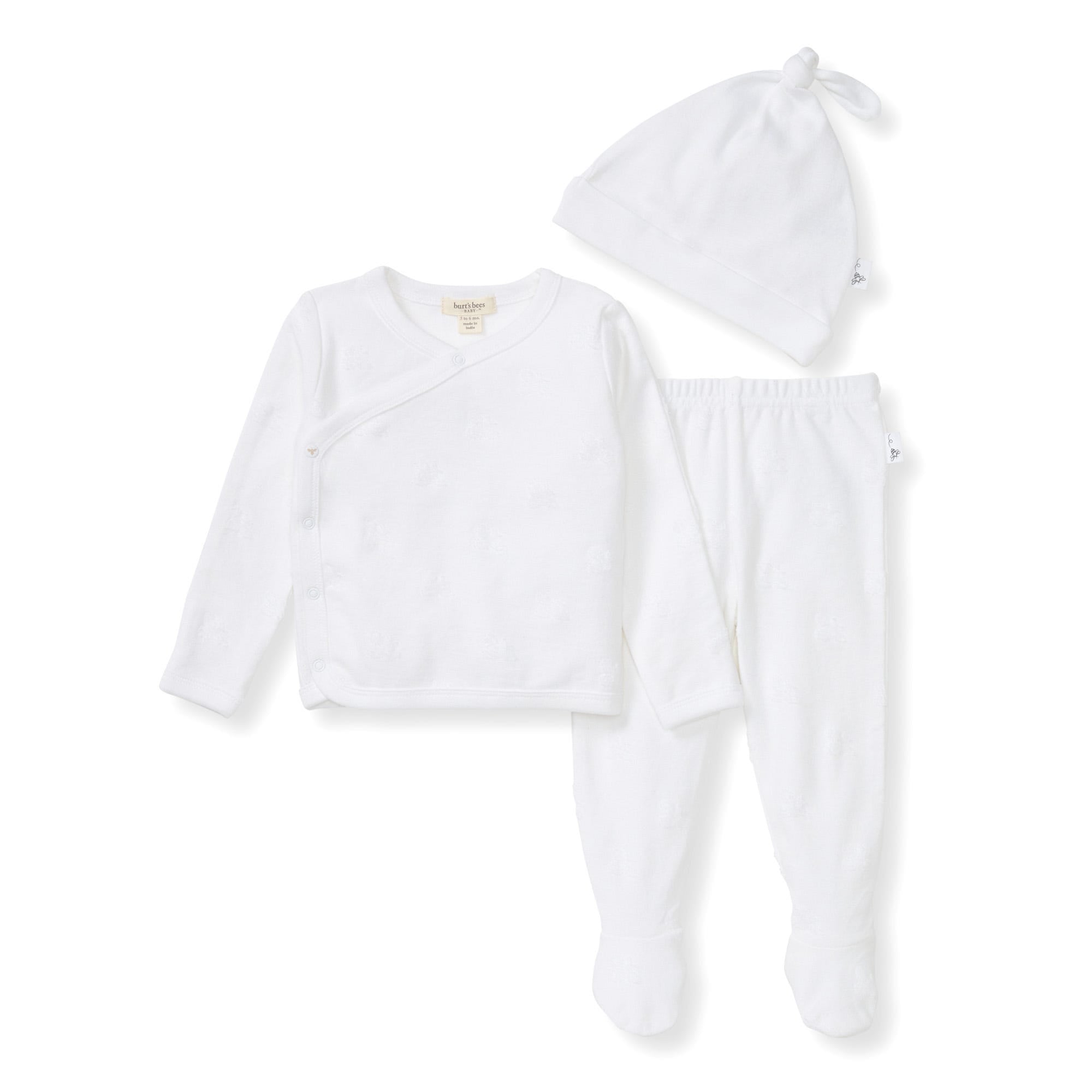  Organic Raised Terry Bee Take Me Home 3 Piece Set - Cloud、mySite、layawaytickets