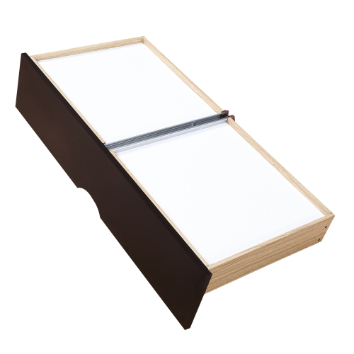 Wooden Daybed with Trundle Bed and Two Storage Drawers , Extendable Bed Daybed,Sofa Bed for Bedroom Living Room,White、、casual