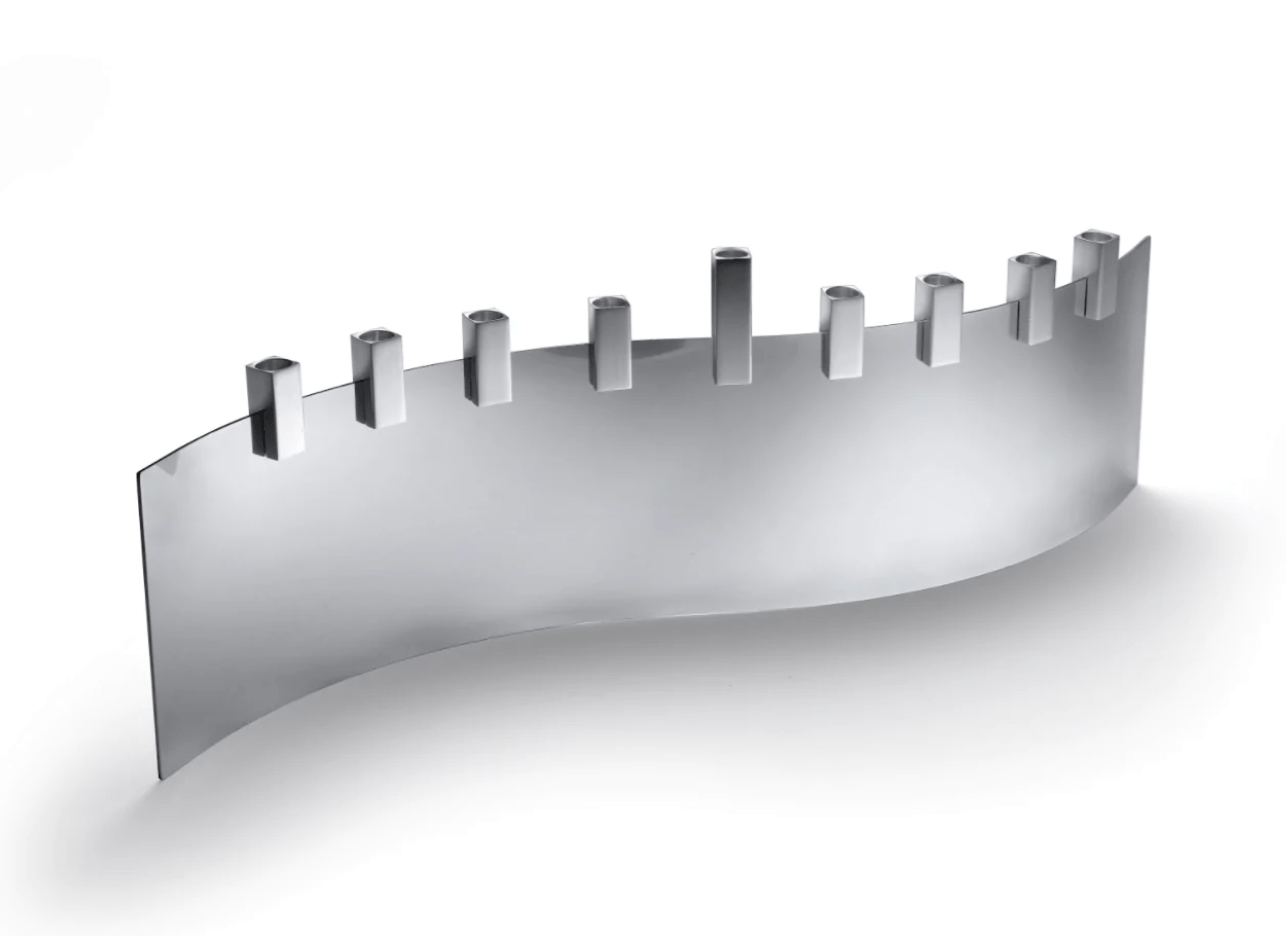 Tel Aviv SEA Menorah by Laura Cowan - Silver、mySite、topwebapps