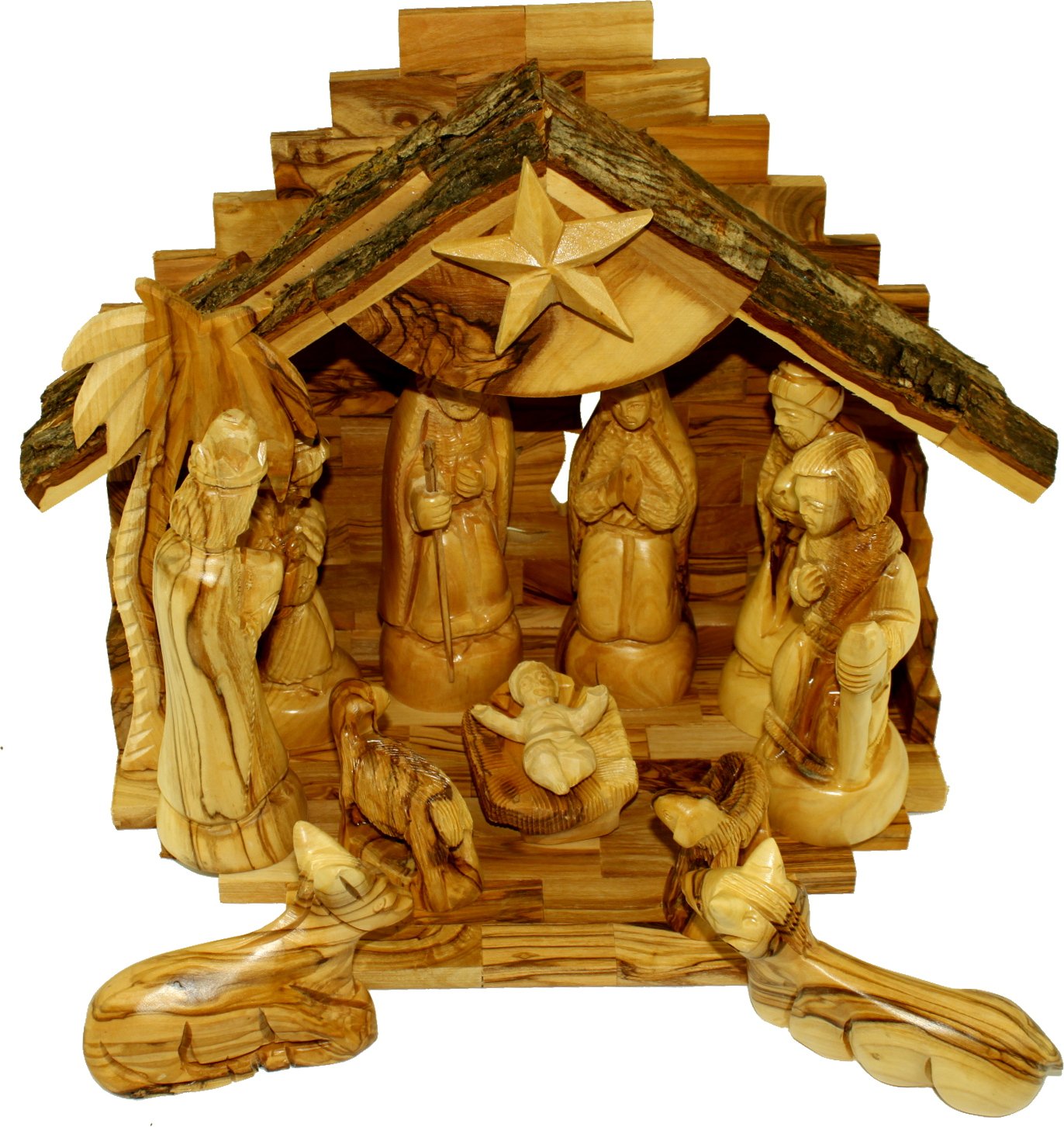  Olive Wood Silent Night Nativity、mySite、elrpsem3k
