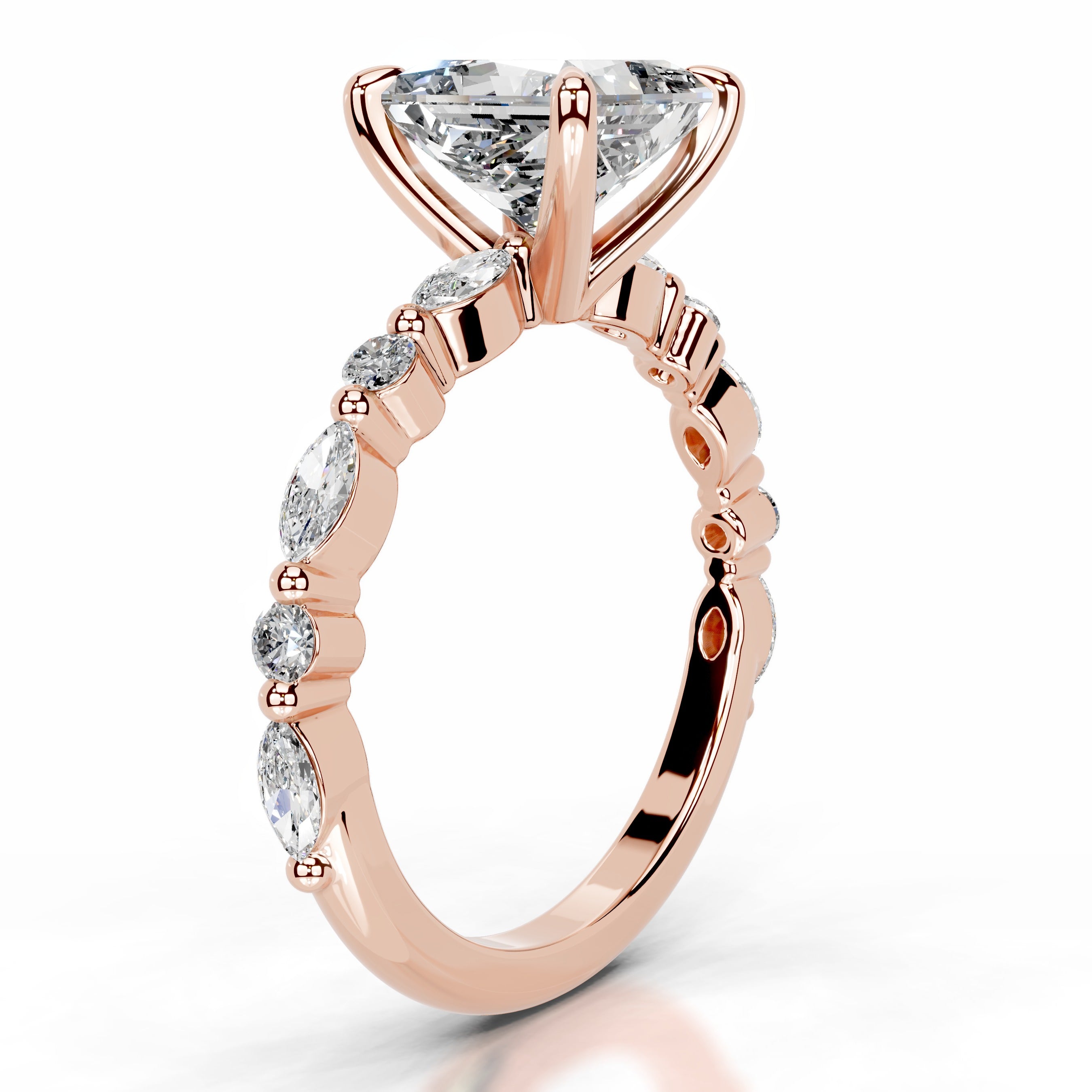 Lagertha Diamond Engagement Ring - 14K Rose Gold、mySite、hinf8tx79