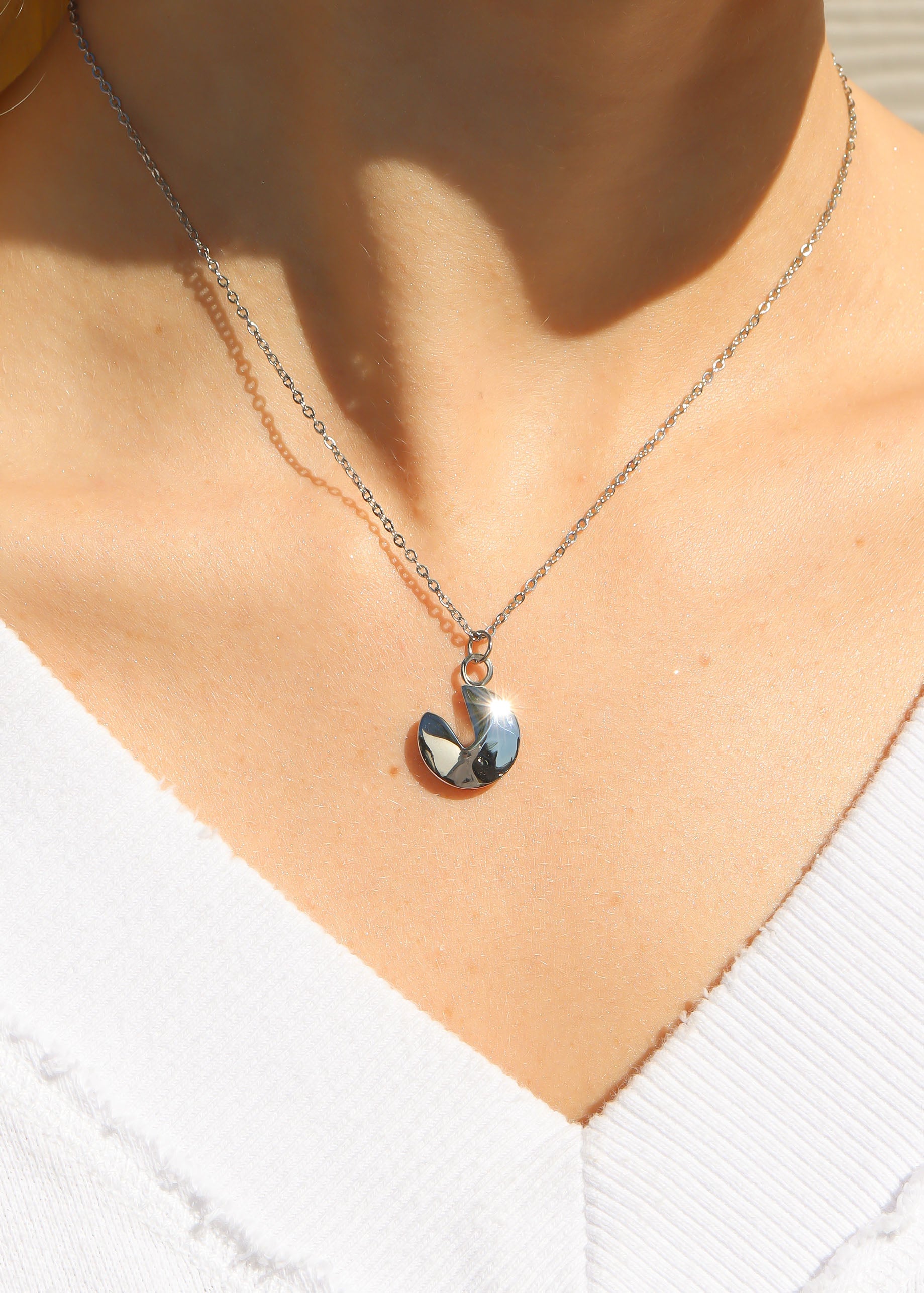 18K Gold PVD Stainless Steel Fortune Cookie Charm / PDL0194、mySite、dreamappss