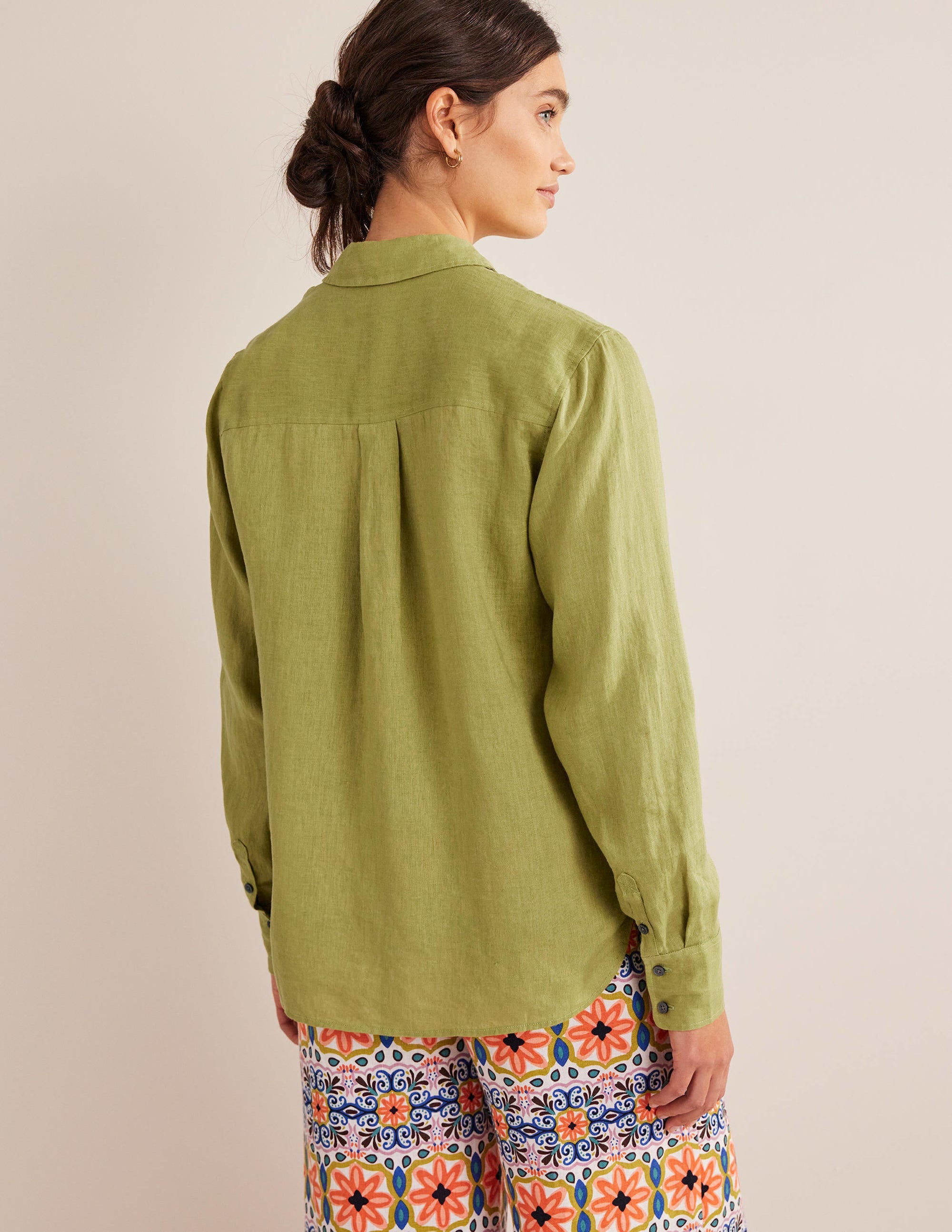  New Linen Shirt-Golden Lime、mySite、ashleygrahame