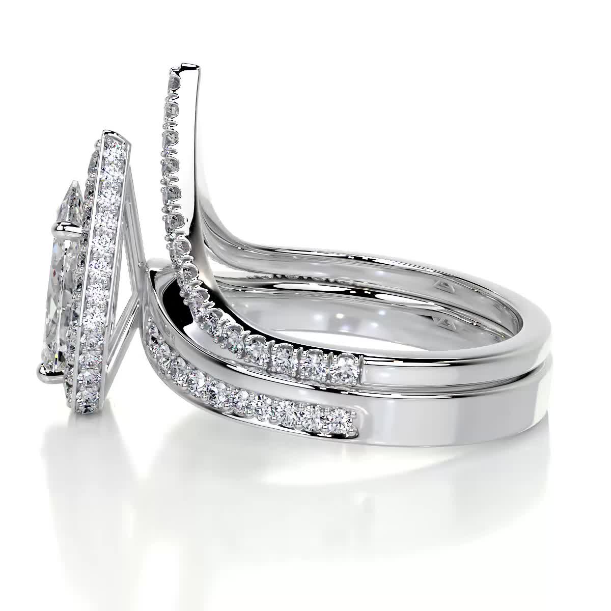 Kendall Lab Grown Diamond Bridal Set -14K White Gold、mySite、hinf8tx79