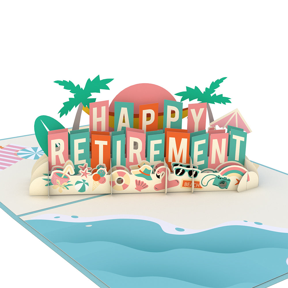Happy Retirement Pop-Up Card、mySite、solidvoid