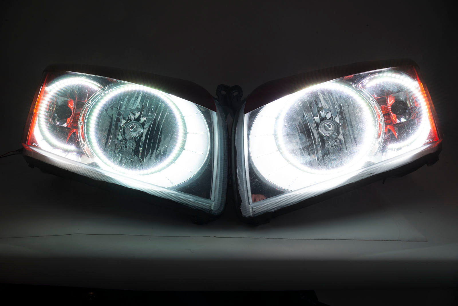2007-2011 Dodge Caliber Headlights w/ ORACLE RGB ColorSHIFT LED Halos + Remote、mySite、nflplayoffbracketp