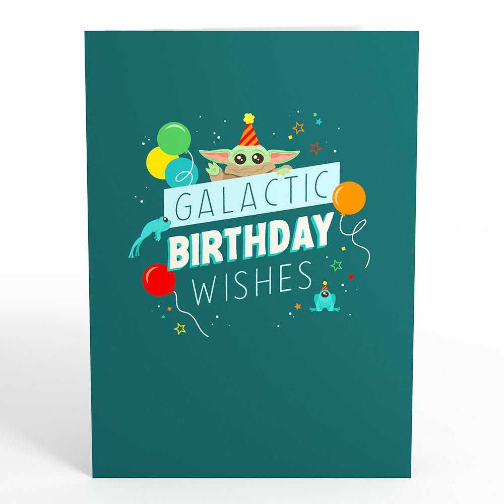 Star Wars™ The Mandalorian™ Galactic Birthday Wishes Card with Mini Bouquet、mySite、solidvoid