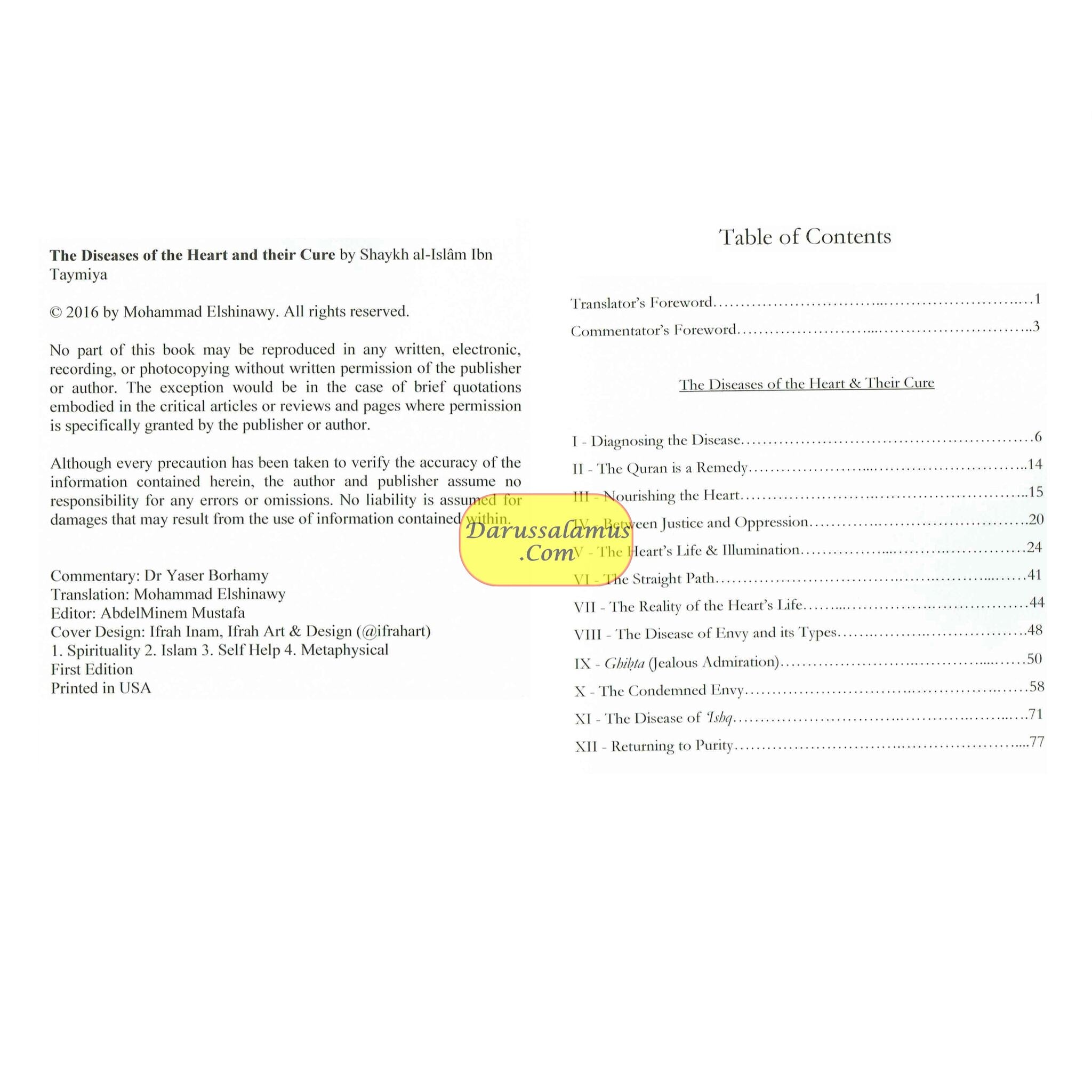 Diseases of the Heart and Their Cure By Shaykh al-Islam Ibn Taymiya、mySite、topwebapps