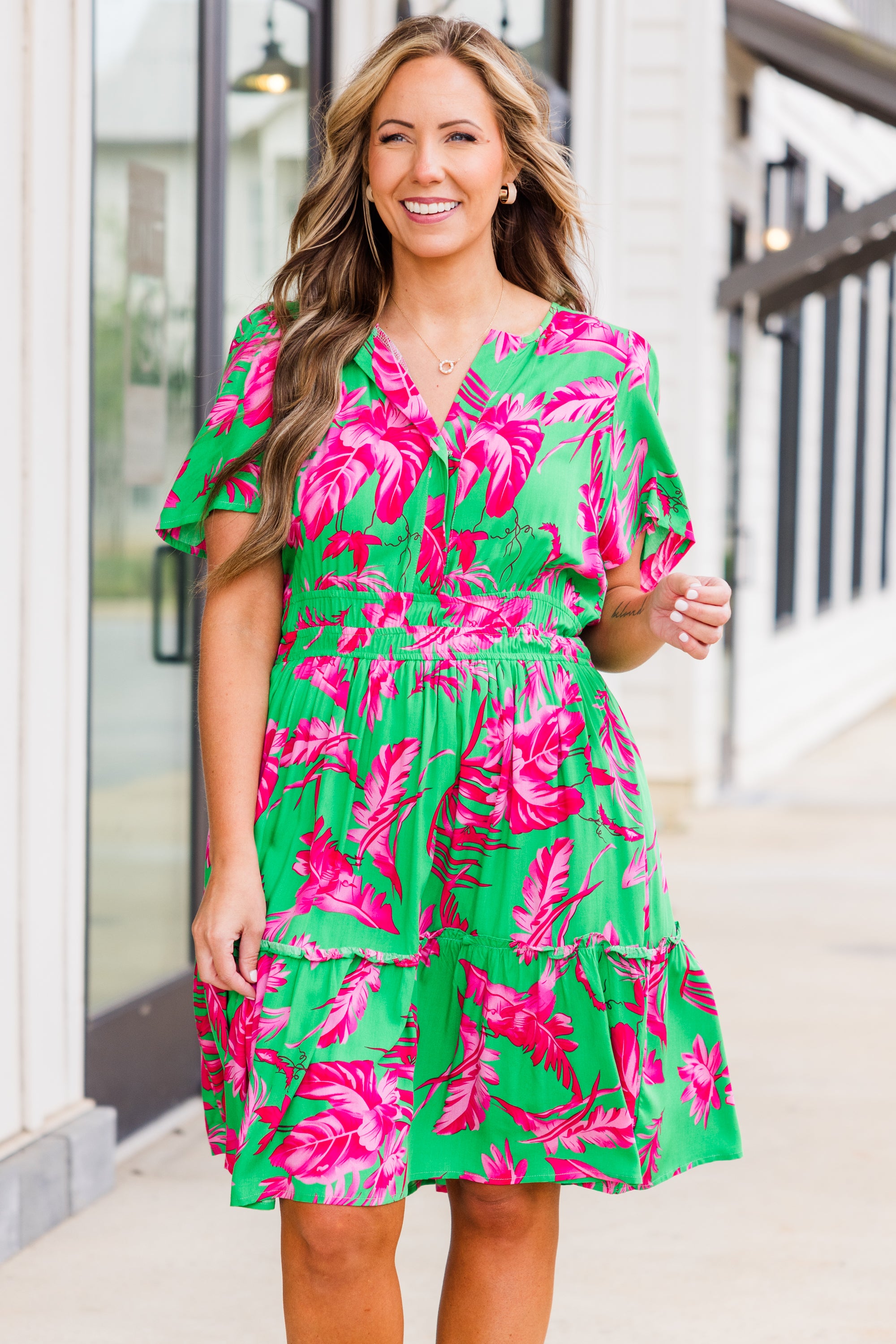  Gala In The Garden Dress, Green、mySite、justintrudeaud