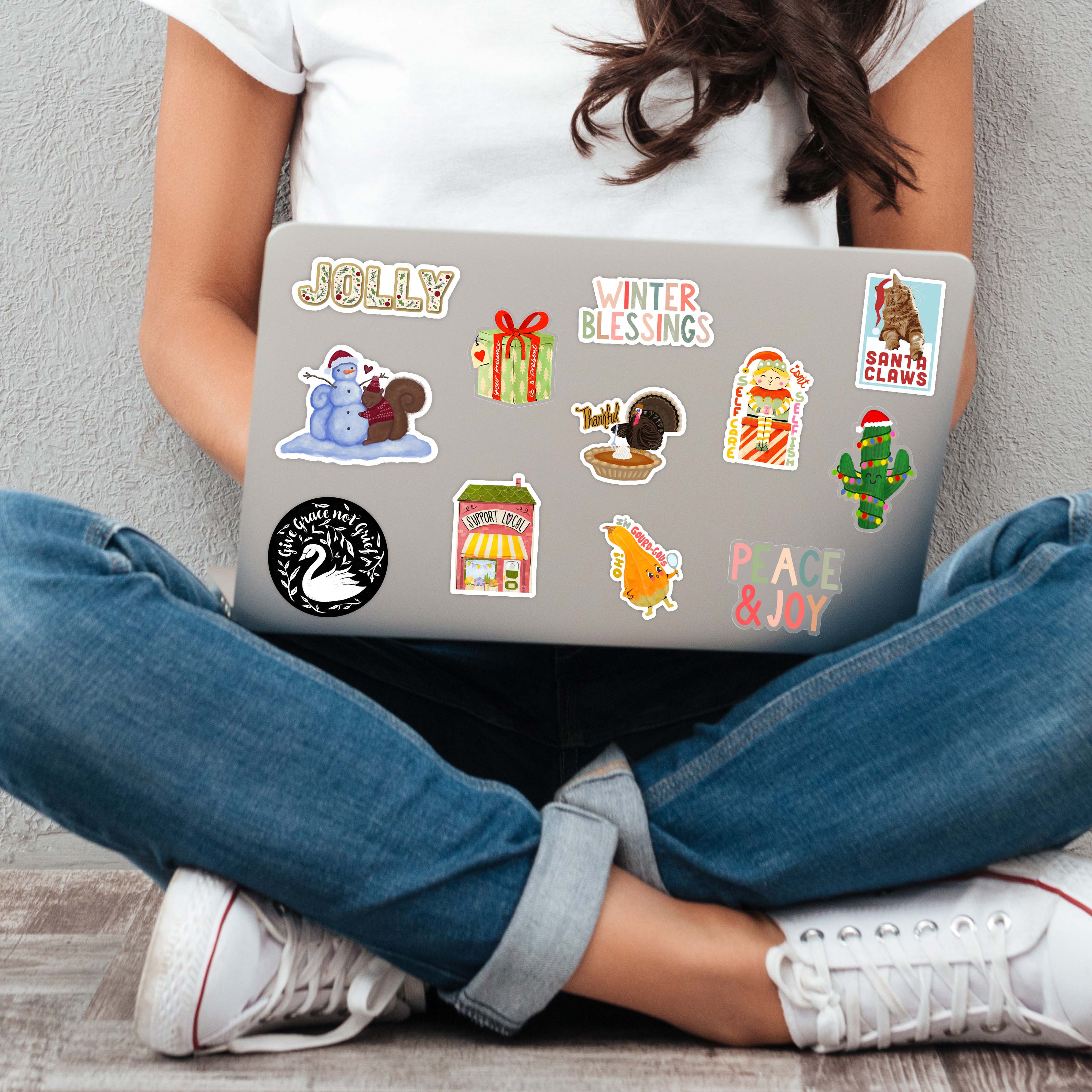  Holiday Stickers 12 Pack、mySite、ghnorth