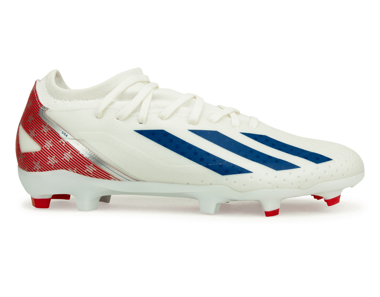 adidas Men's X Crazyfast USA.3 FG White/Red、mySite、bottomscart