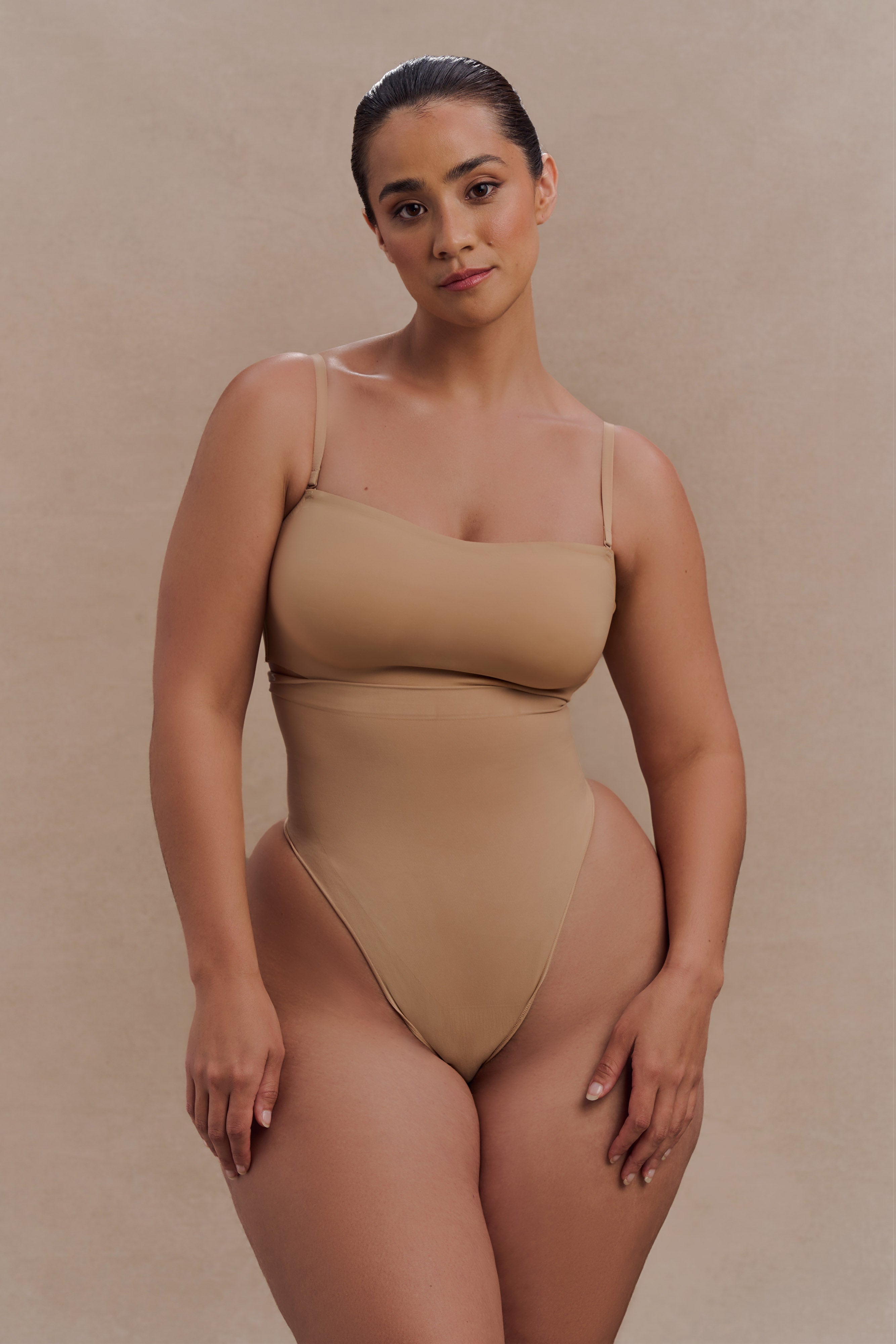 Joanna Strapless Shapewear Bra - Beige、mySite、solidvoid