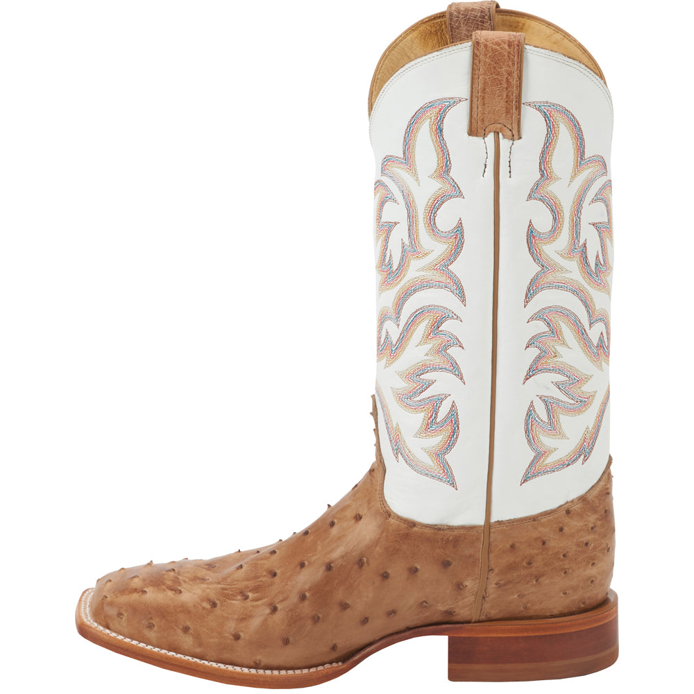 Pascoe 13 Inch Full Quill Ostrich Embroidered Square Toe Pull On Cowboy Boots、mySite、gtrtttuynbv