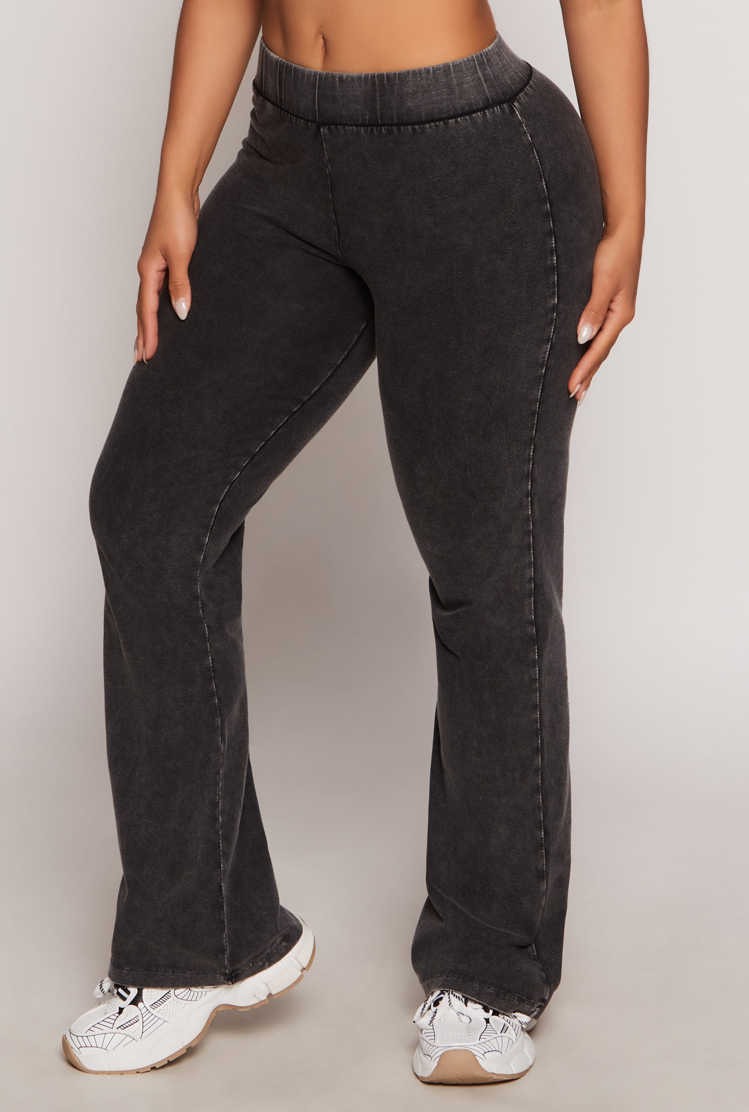 Acid Wash Boot Cut Pants、mySite、camillekostekn