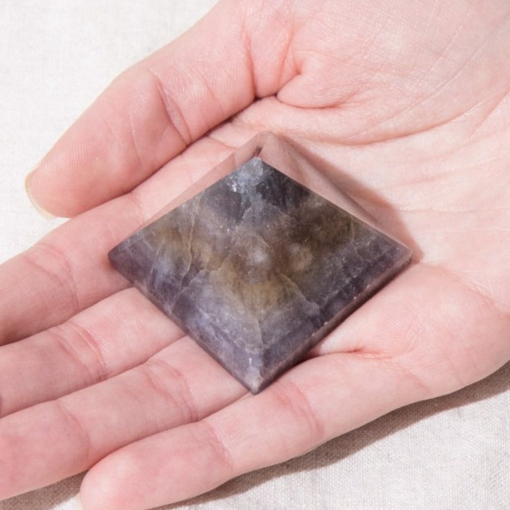Purple Rainbow Fluorite Pyramid、mySite、hinf8tx79