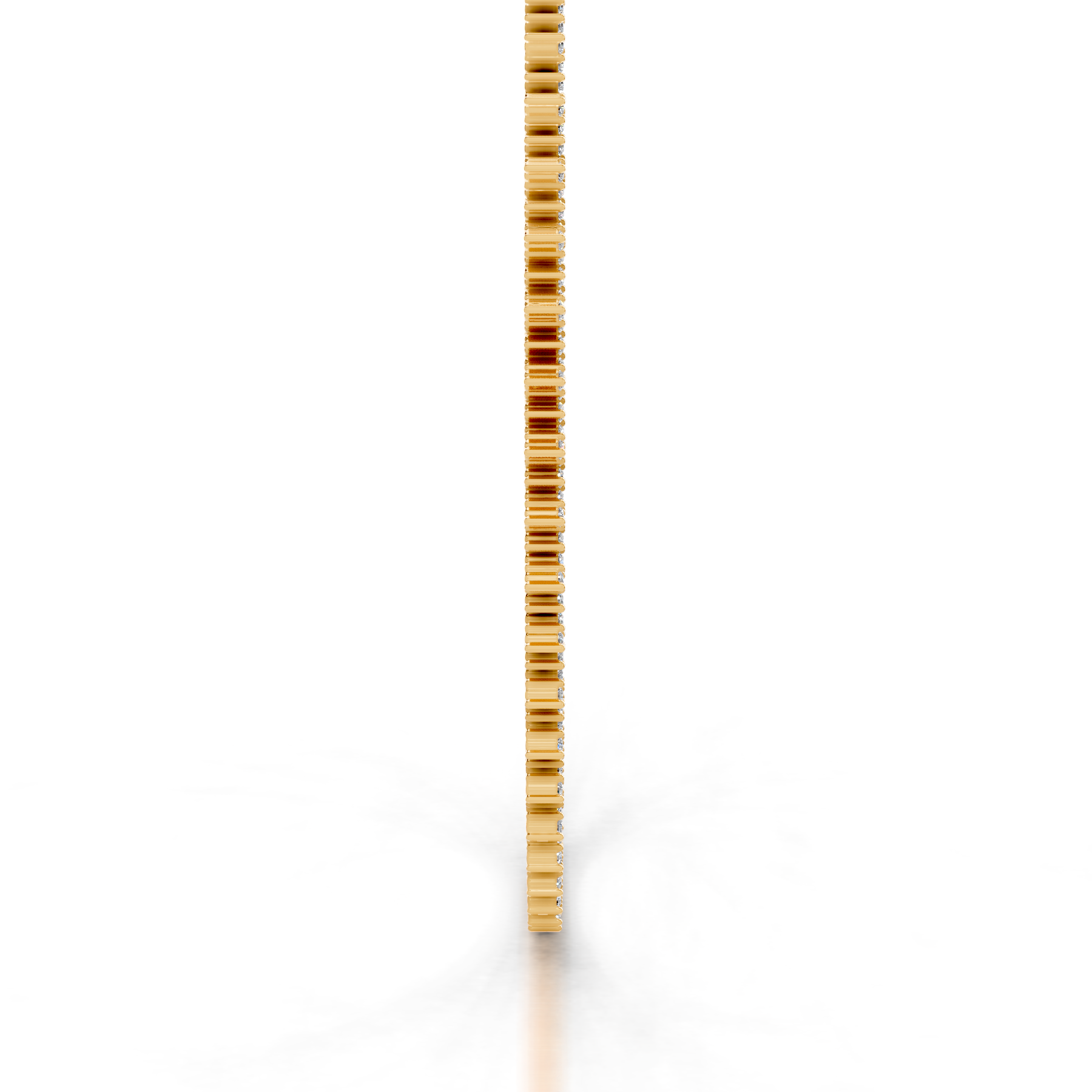 Astrid Lab Grown Diamond Tennis Collier (11 Carat) -18K Yellow Gold、mySite、hinf8tx79