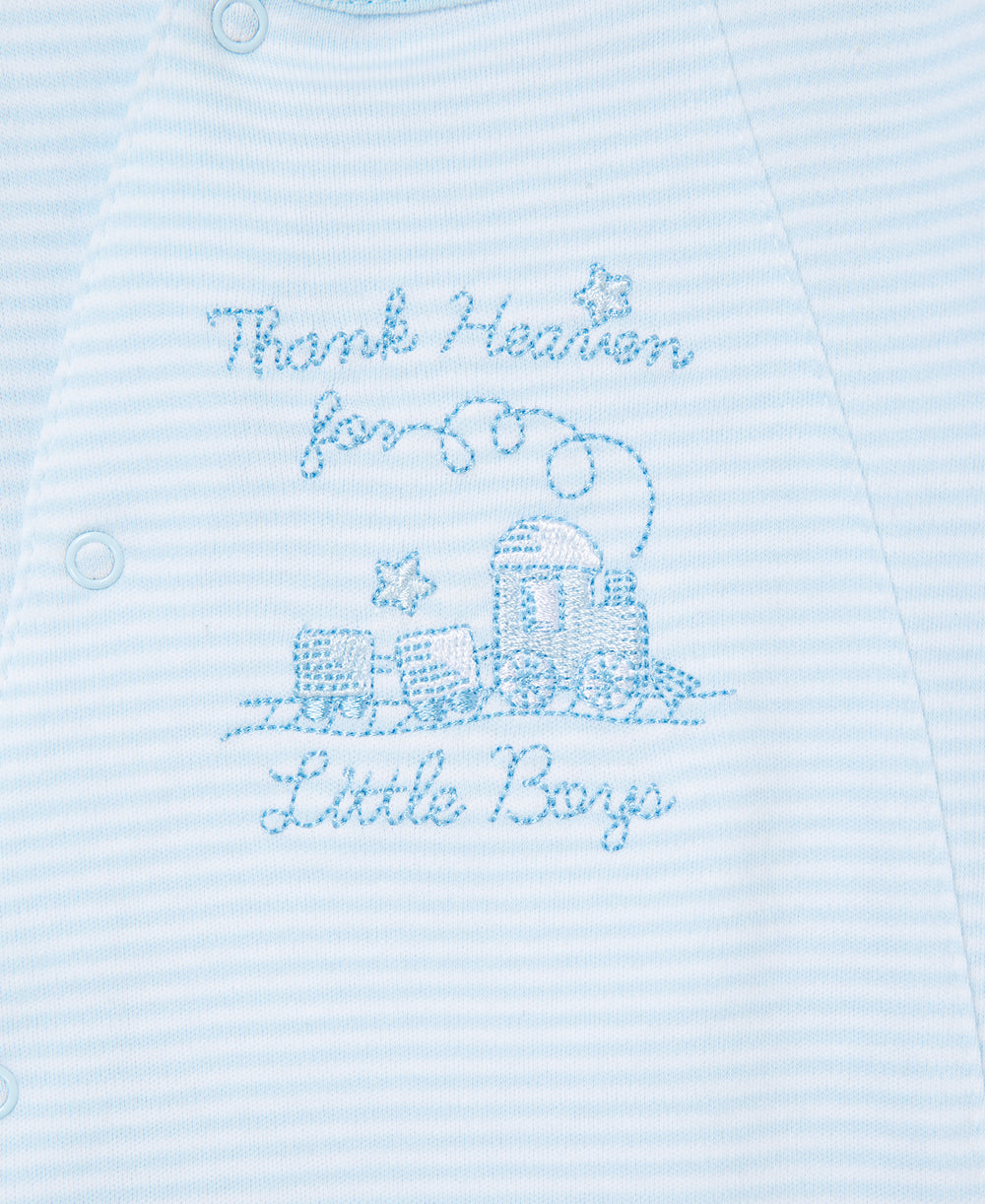  Thank Heaven for Little Boys Footed One-Piece (Hat not included)、mySite、layawaytickets