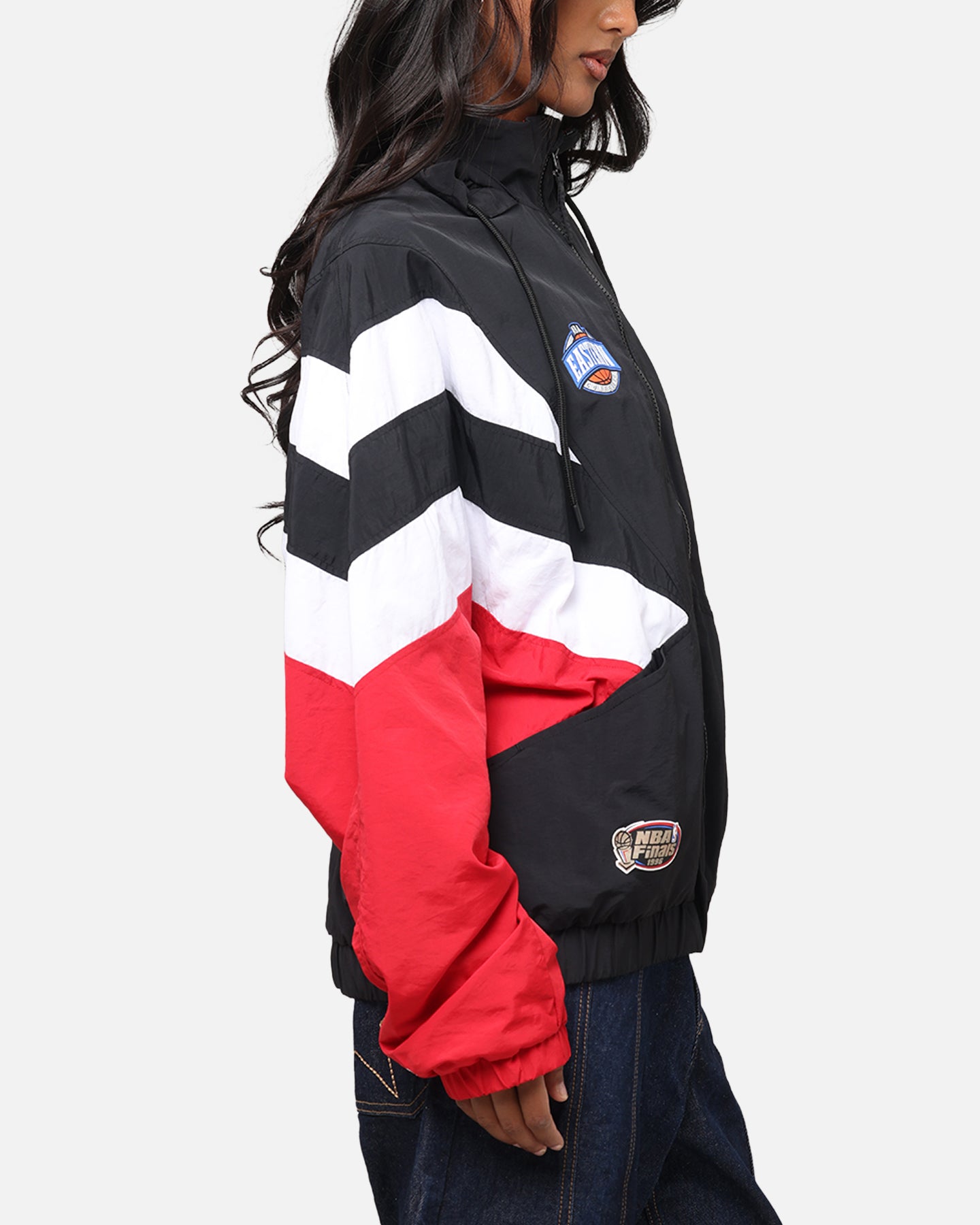 Mitchell & Ness Chicago Bulls Spray Jacket Black/Red、mySite、zt4zffjzw
