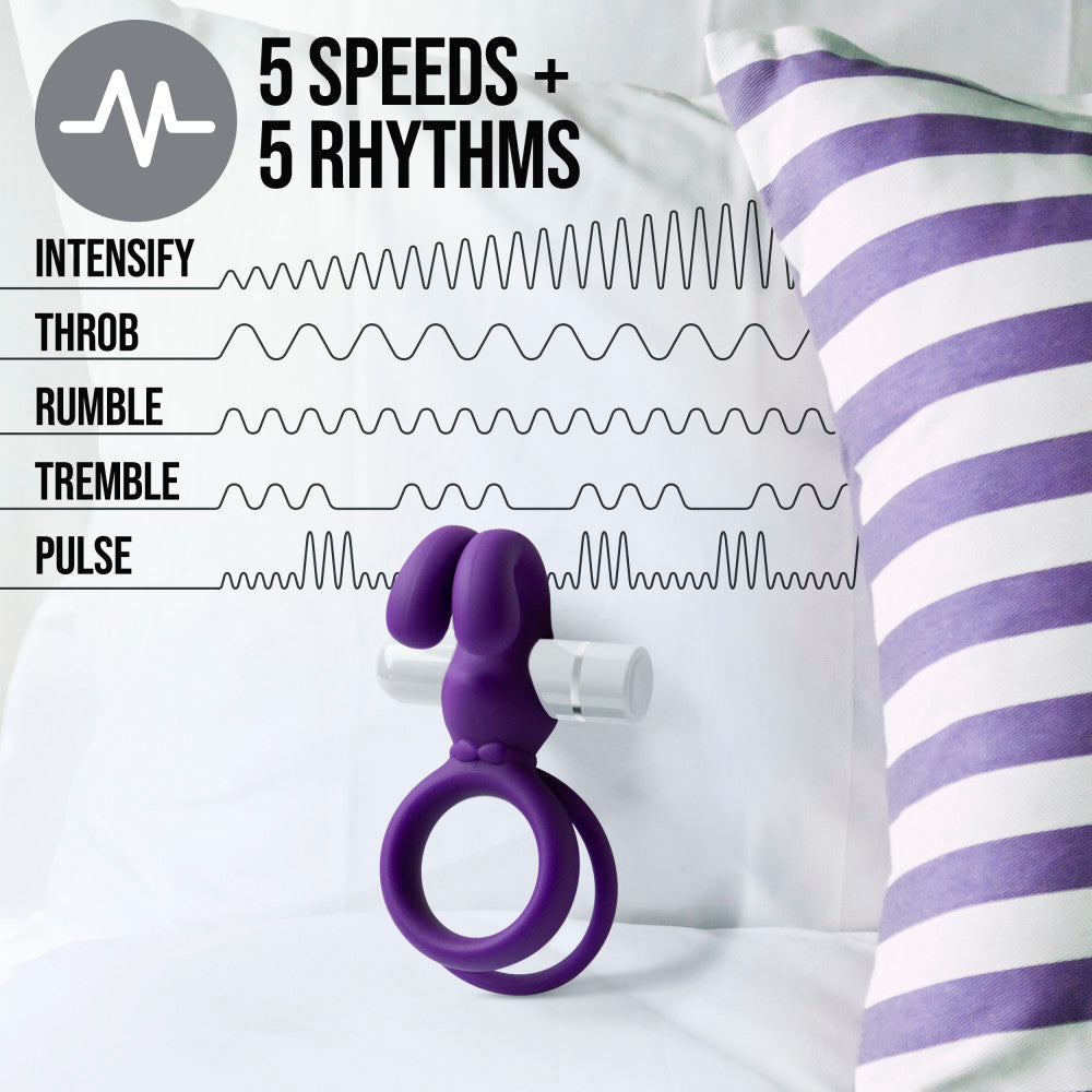 Noje By Blush® | C3 Iris: Rechargeable Vibrating Penis Ring - Made with Puria™ Silicone、mySite、bottomscart