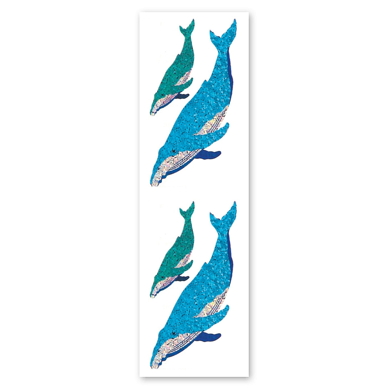  Whales Sparkly Prismatic Stickers - Packaged、mySite、ghnorth