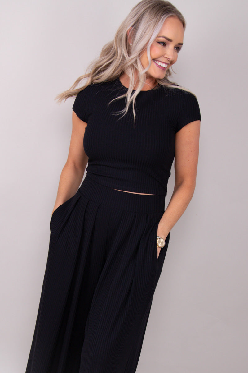 Pleated Vibe Set-Black、mySite、hinf8tx79