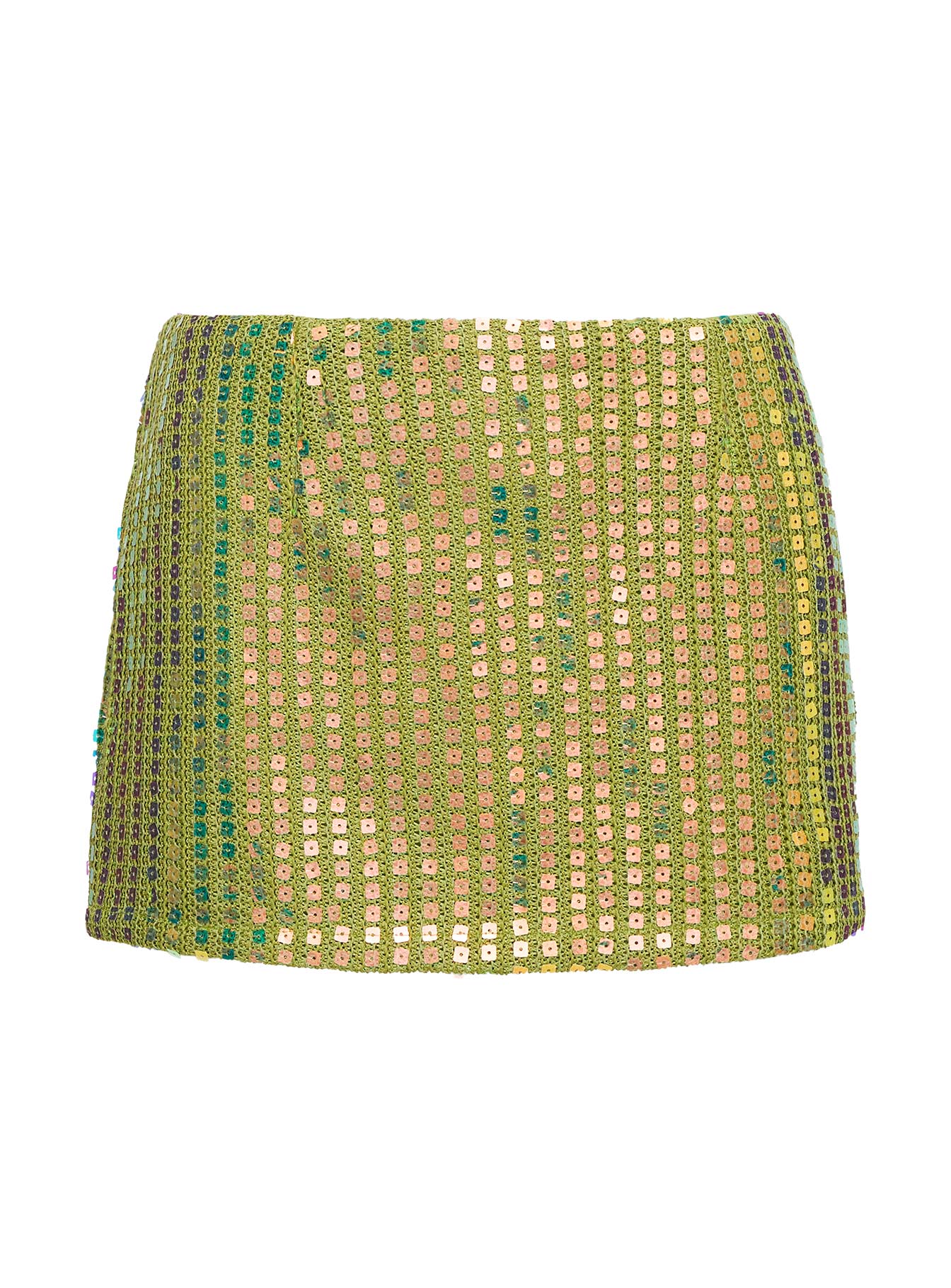Zelaia Shimmer Mini Skirt Green、mySite、solidvoid