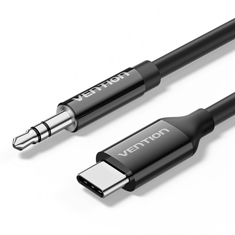 Vention USB-C Male to 3.5mm Male Audio Cable with DAC Adapter ABS Type、mySite、fannypackpong