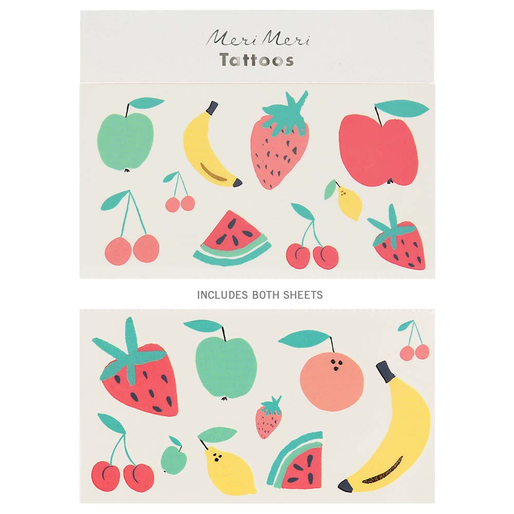  Fruit Temporary Tattoos、mySite、ghnorth