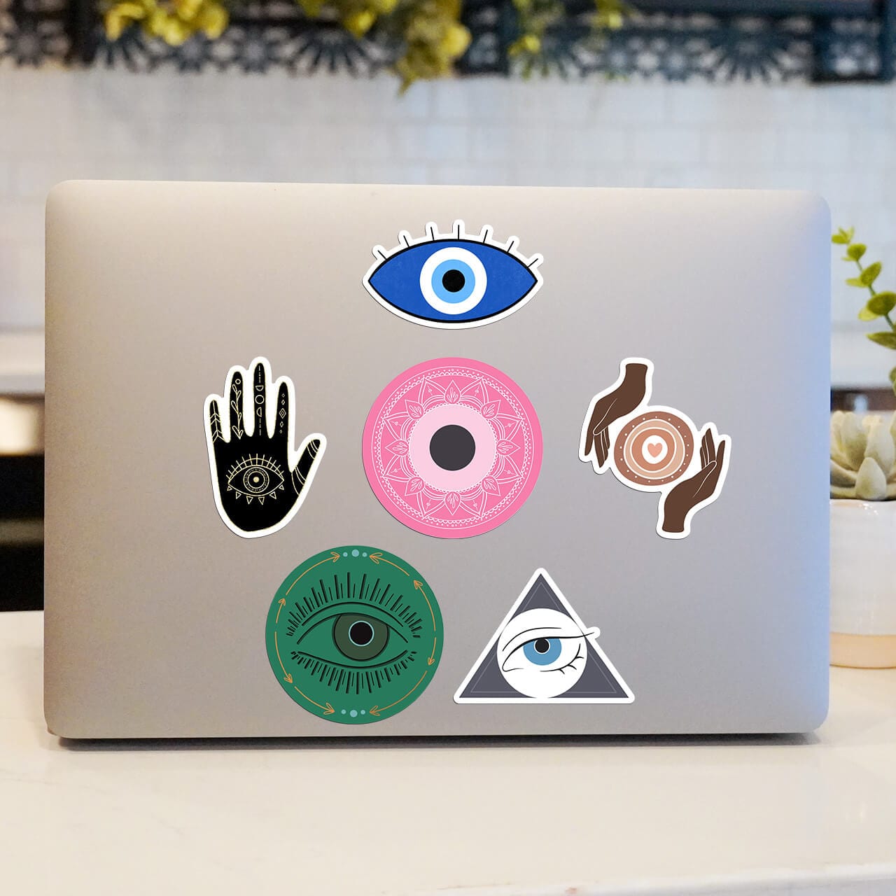  Evil Eye Stickers 6 Pack - Power, Love, Luck、mySite、ghnorth