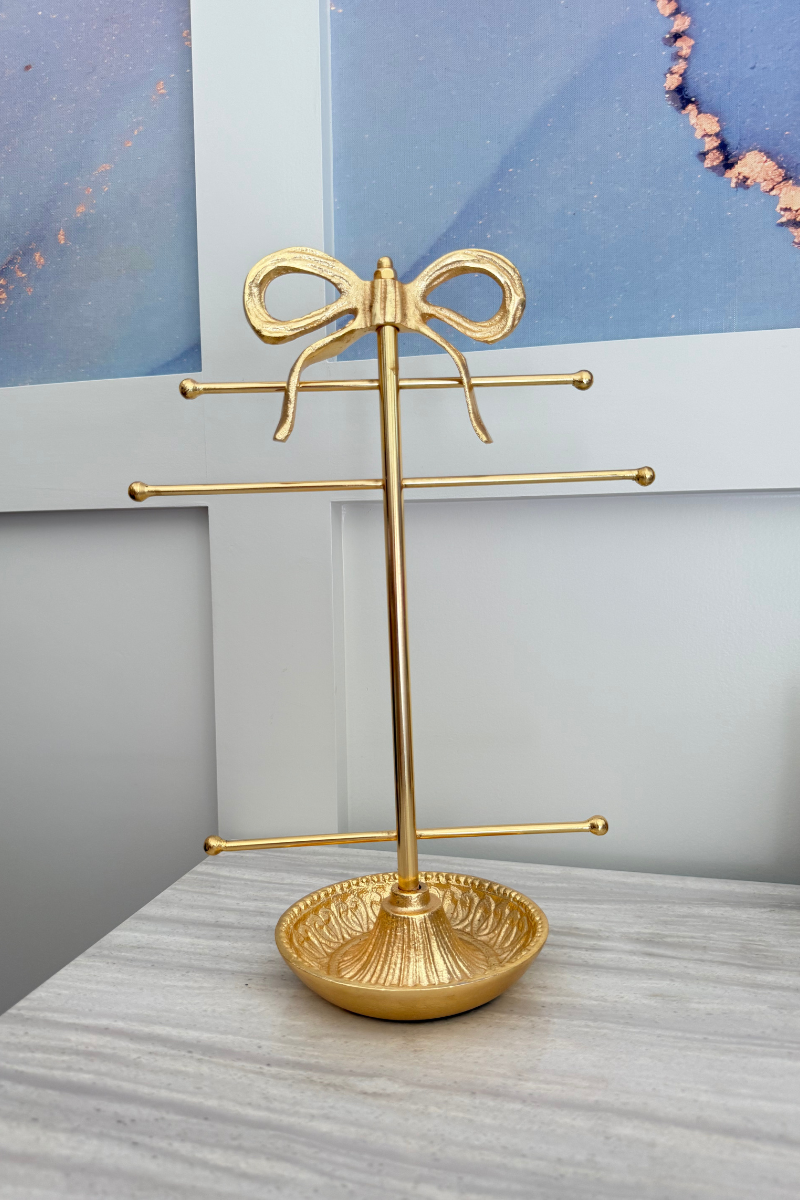 Gold Bow Jewelry Holder、mySite、hinf8tx79
