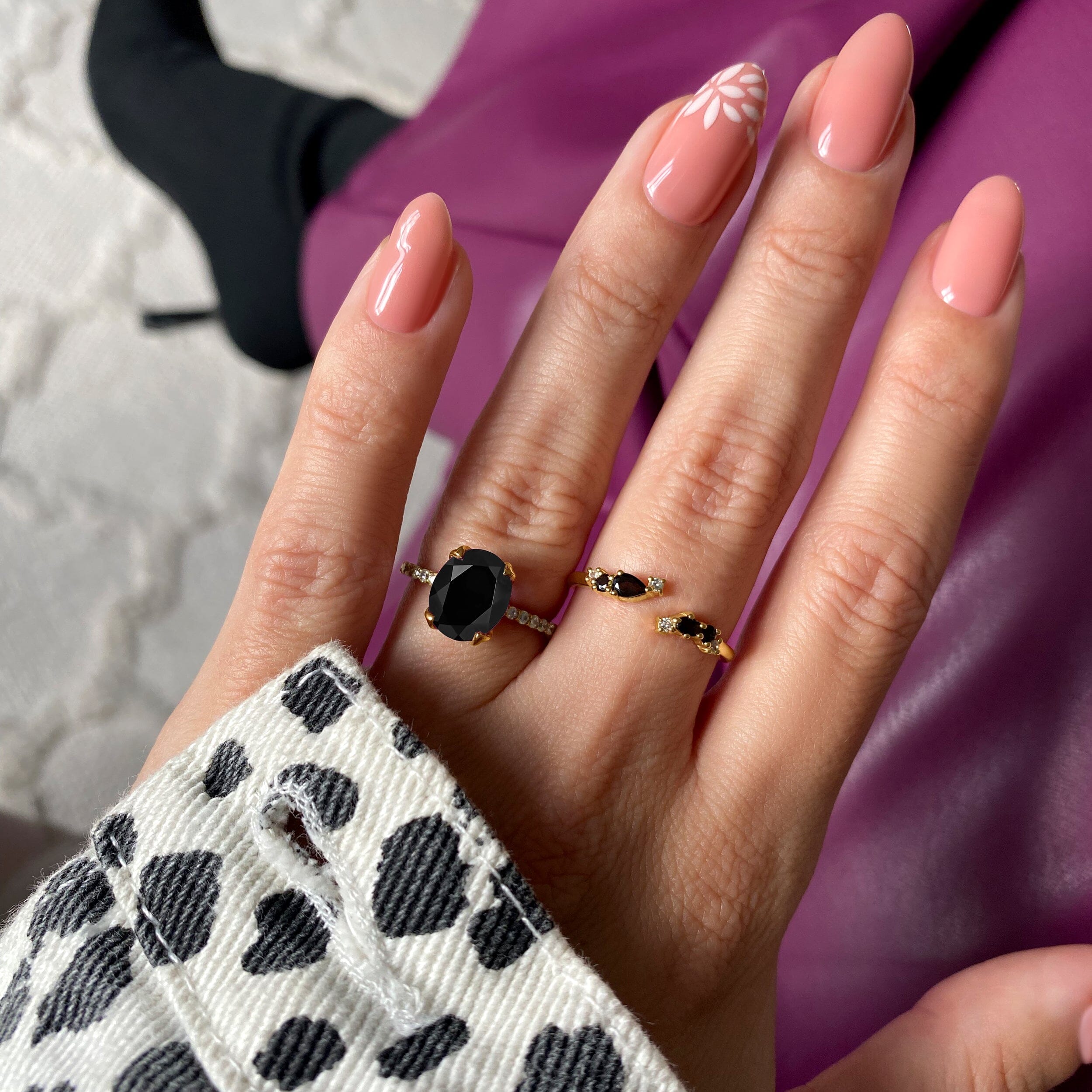 Black Obsidian Ring - Harlow、mySite、hinf8tx79