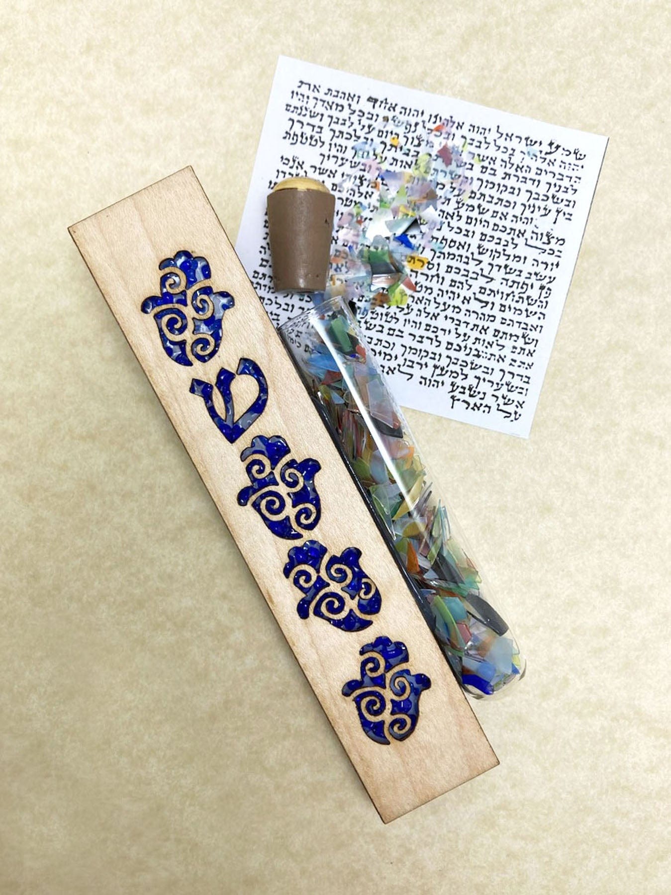 Hamsa Wedding Mezuzah - Blue、mySite、topwebapps