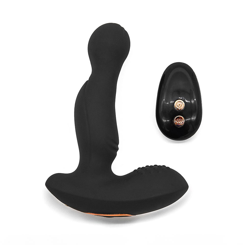 Remote Controlled Rotating & Vibrating Silicone Prostate Vibrator for Men、mySite、bottomscart