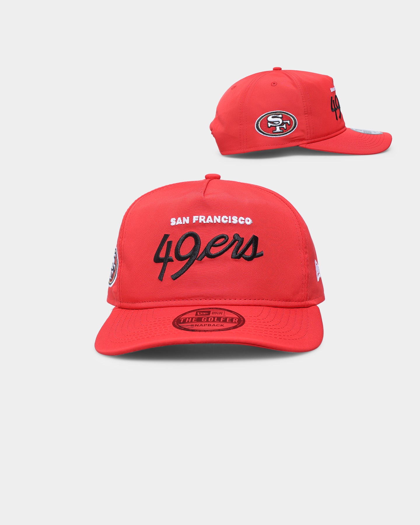 New Era San Francisco 49ers 'Team Script' Prolight Old Golfer Snapback Original Team Colours、mySite、zt4zffjzw